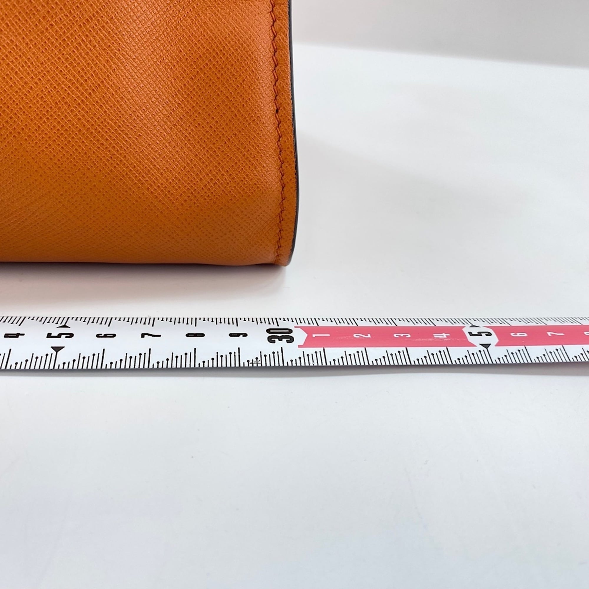 Prada Orange Leather Handbag (Pre-Owned)