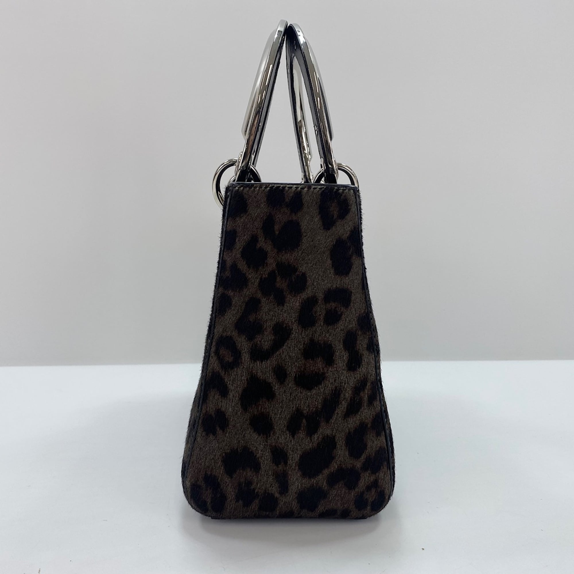 Christian Dior Lady Dior Brown Handbag Shoulder Bag (Pre-Owned)