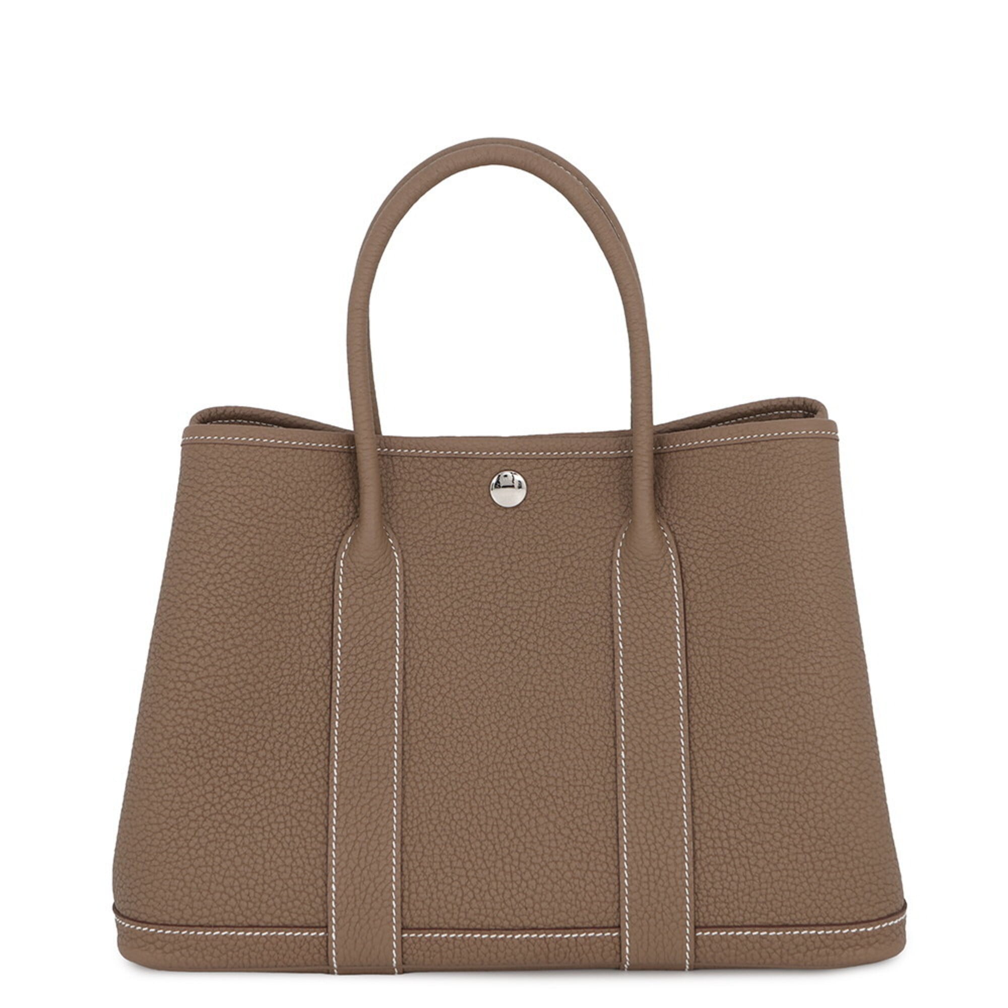 Hermes Etoupe Gray Negonda Leather Handbag Tote Bag (Pre-Owned)
