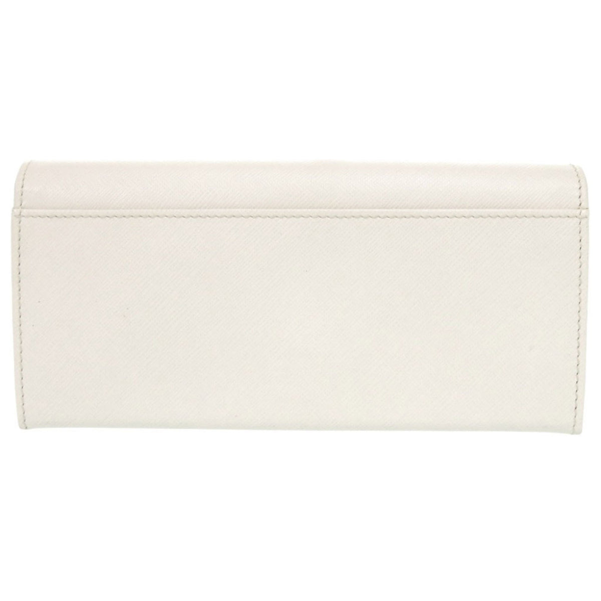 Salvatore Ferragamo White Leather Long Wallet (Bi-Fold) (Pre-Owned)