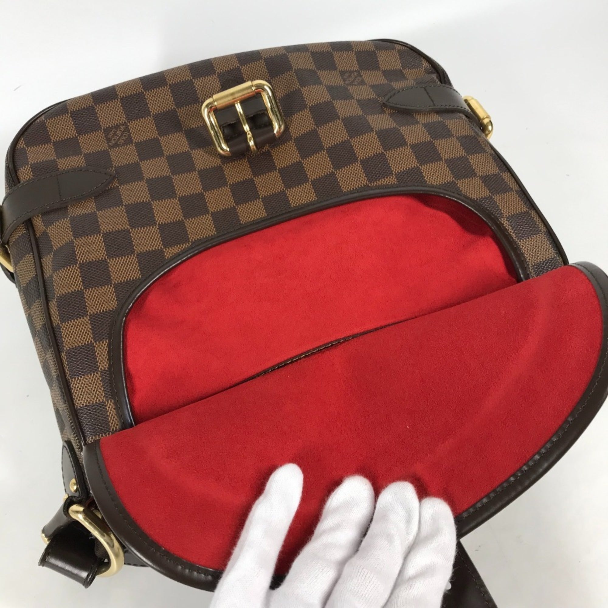 Louis Vuitton Brown Ebene Damier Canvas Shoulder Bag (Pre-Owned)
