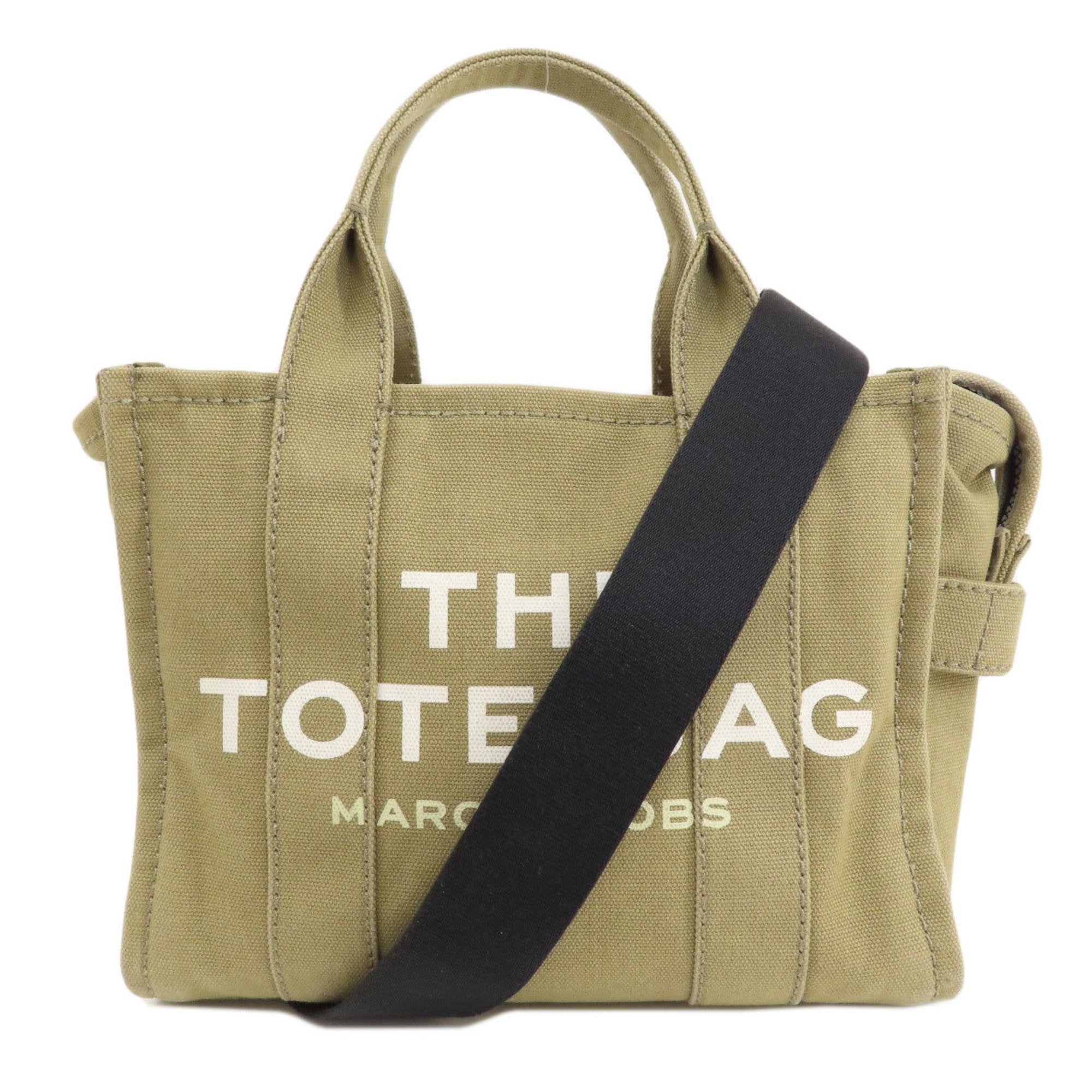Marc Jacobs Brown Khaki Canvas Handbag Tote Bag (Pre-Owned)