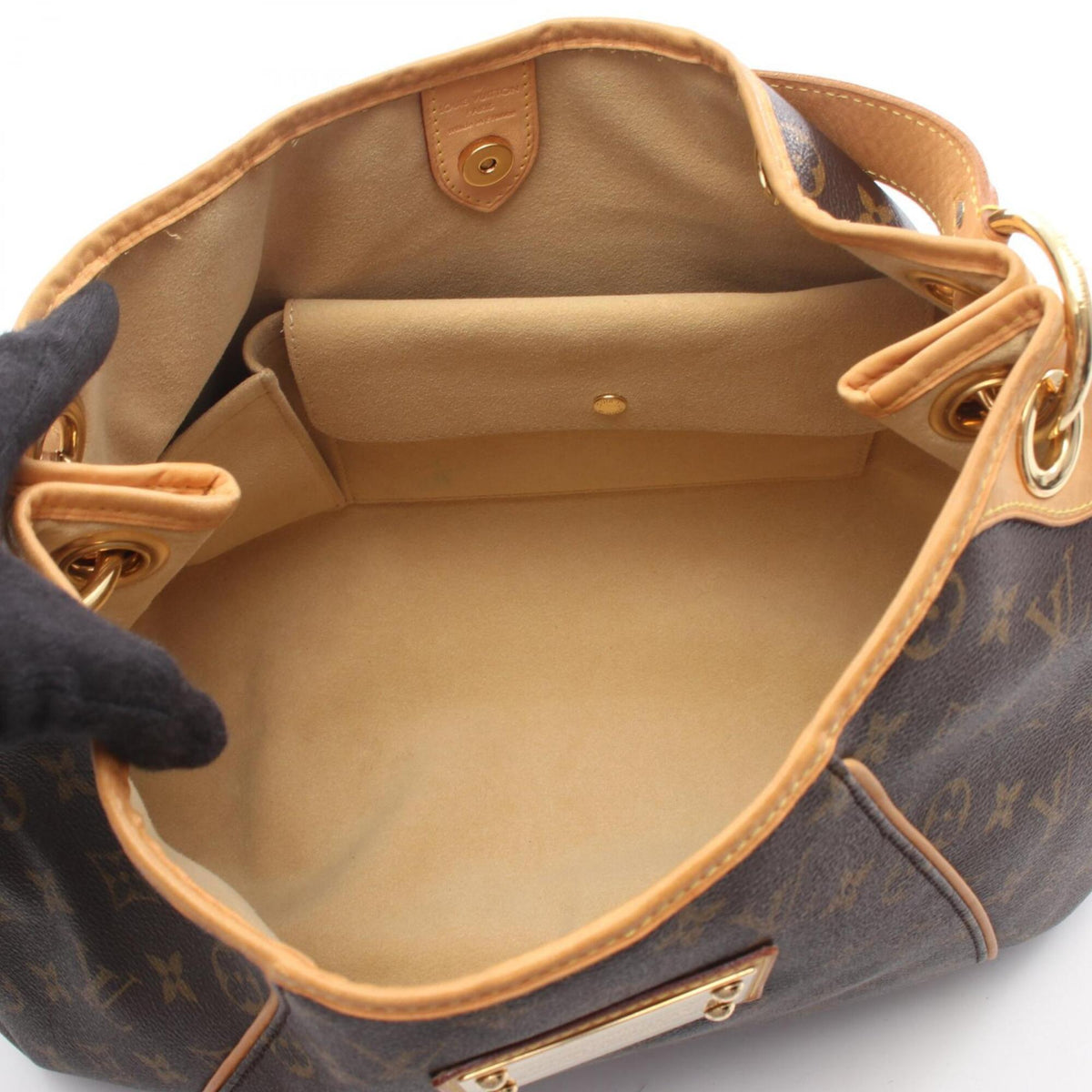 Louis Vuitton Brown Monogram Coated Canvas Leather Handbag Shoulder Bag (Pre-Owned)
