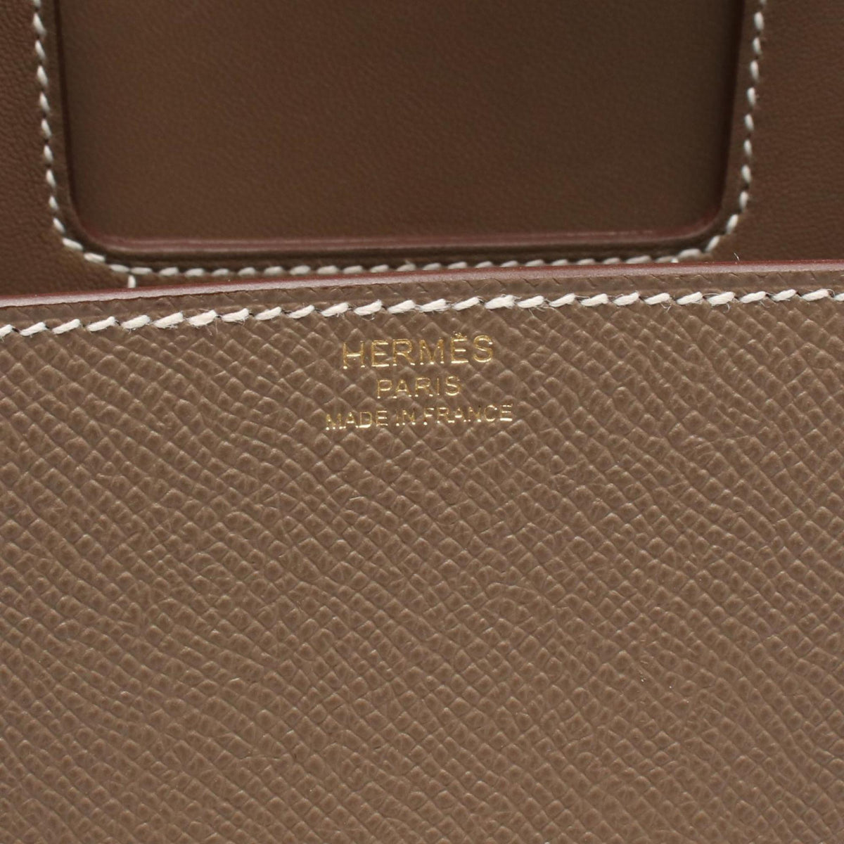 Hermes Gray Leather Epsom Leather Shoulder Bag (Pre-Owned)