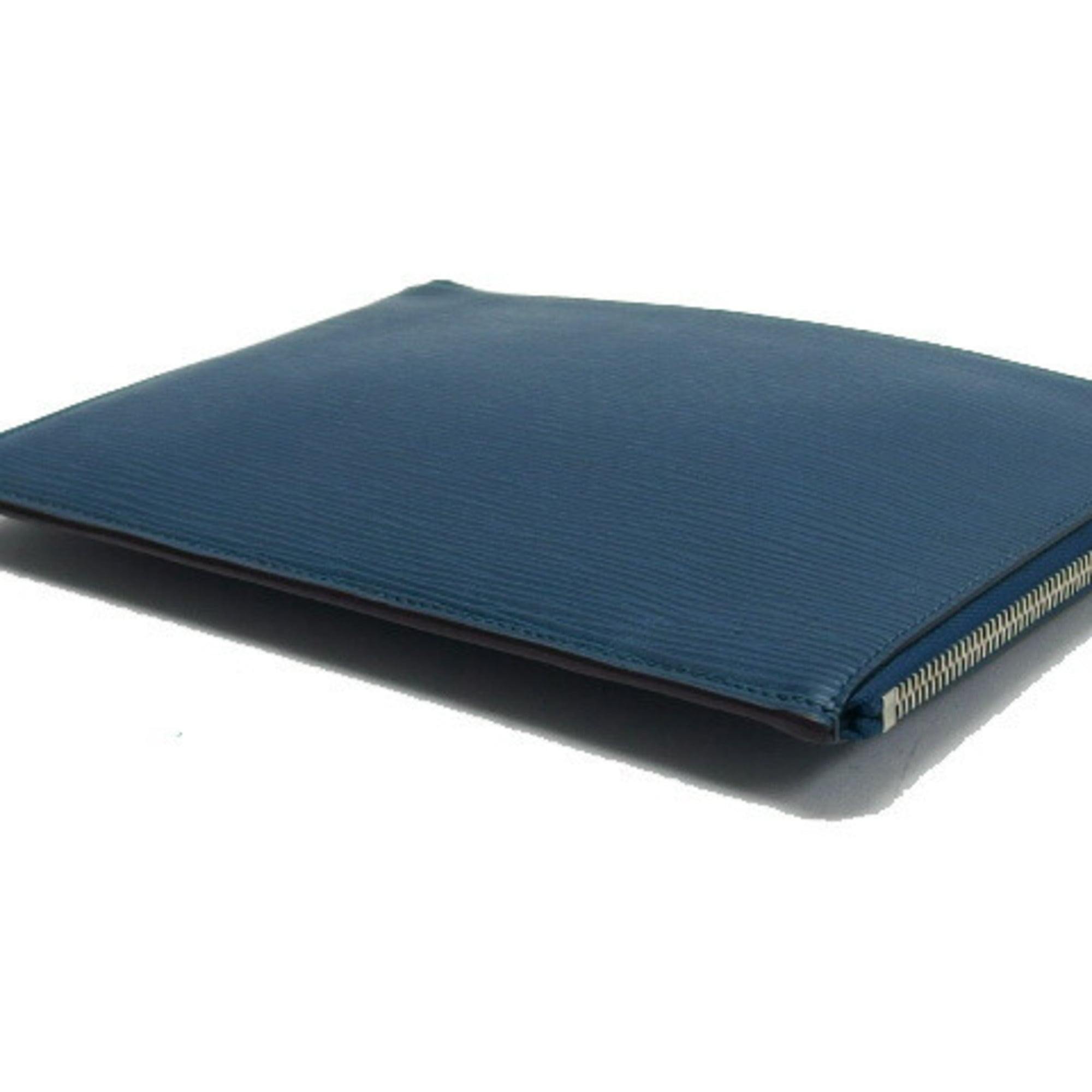 Louis Vuitton Epi Bleu Celeste Epi Leather Clutch Bag Pochette (Pre-Owned)