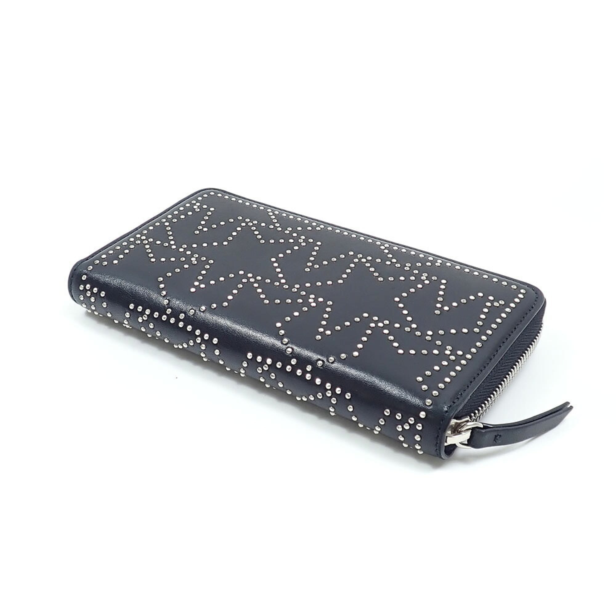 Jimmy Choo Black Leather Long Wallet (Bi-Fold) (Pre-Owned)