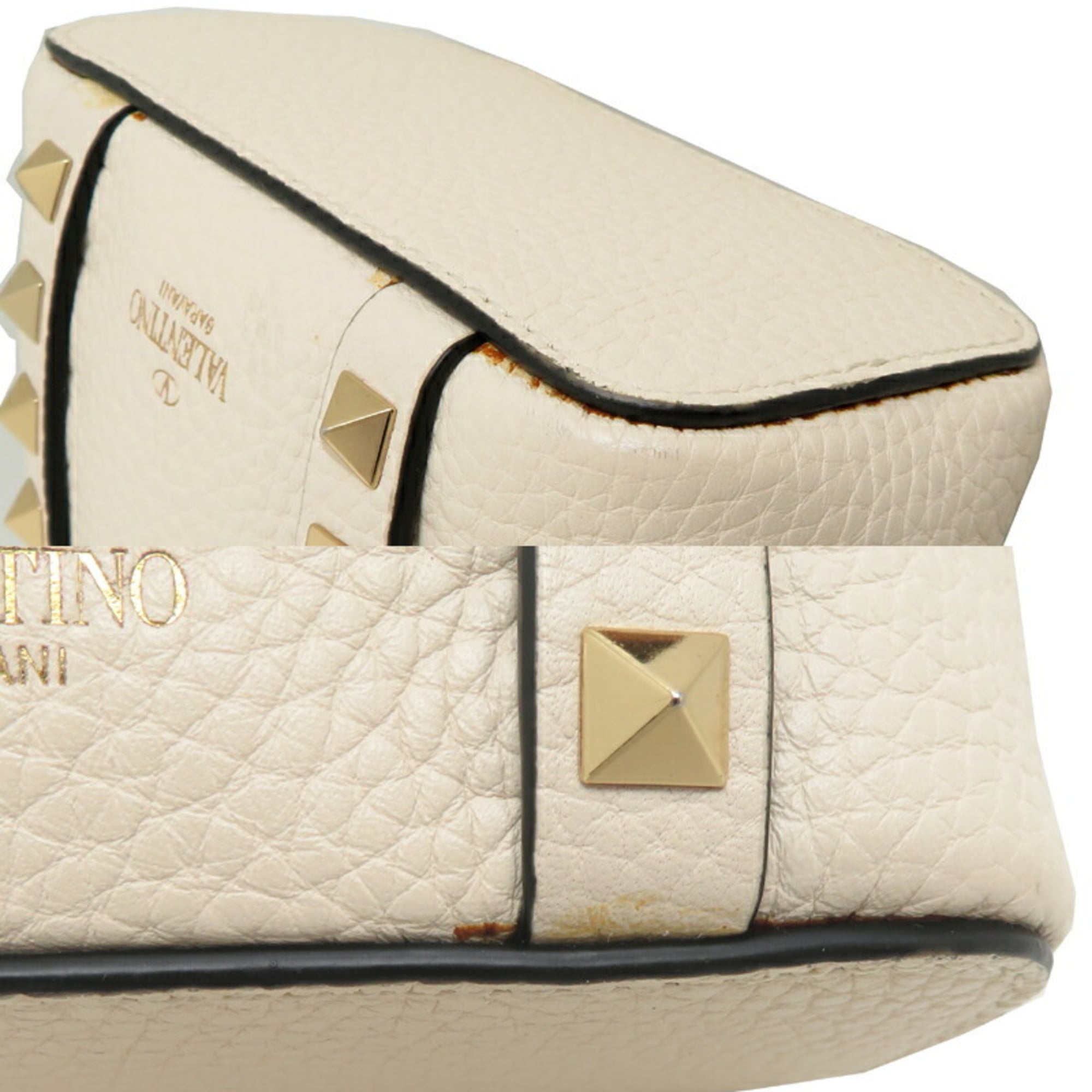 Valentino Garavani White Leather Handbag (Pre-Owned)
