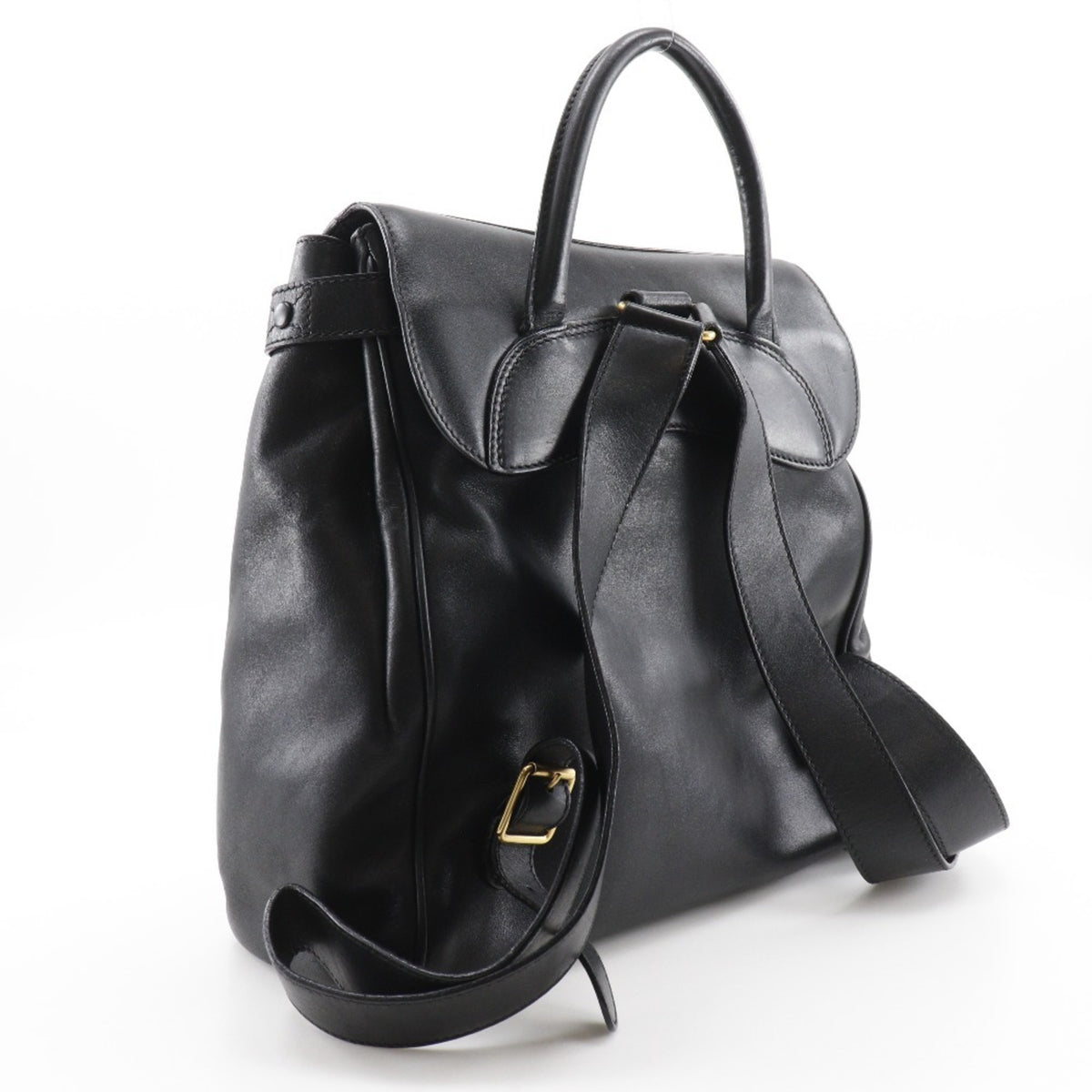 Gucci Black Leather Backpack (Pre-Owned)