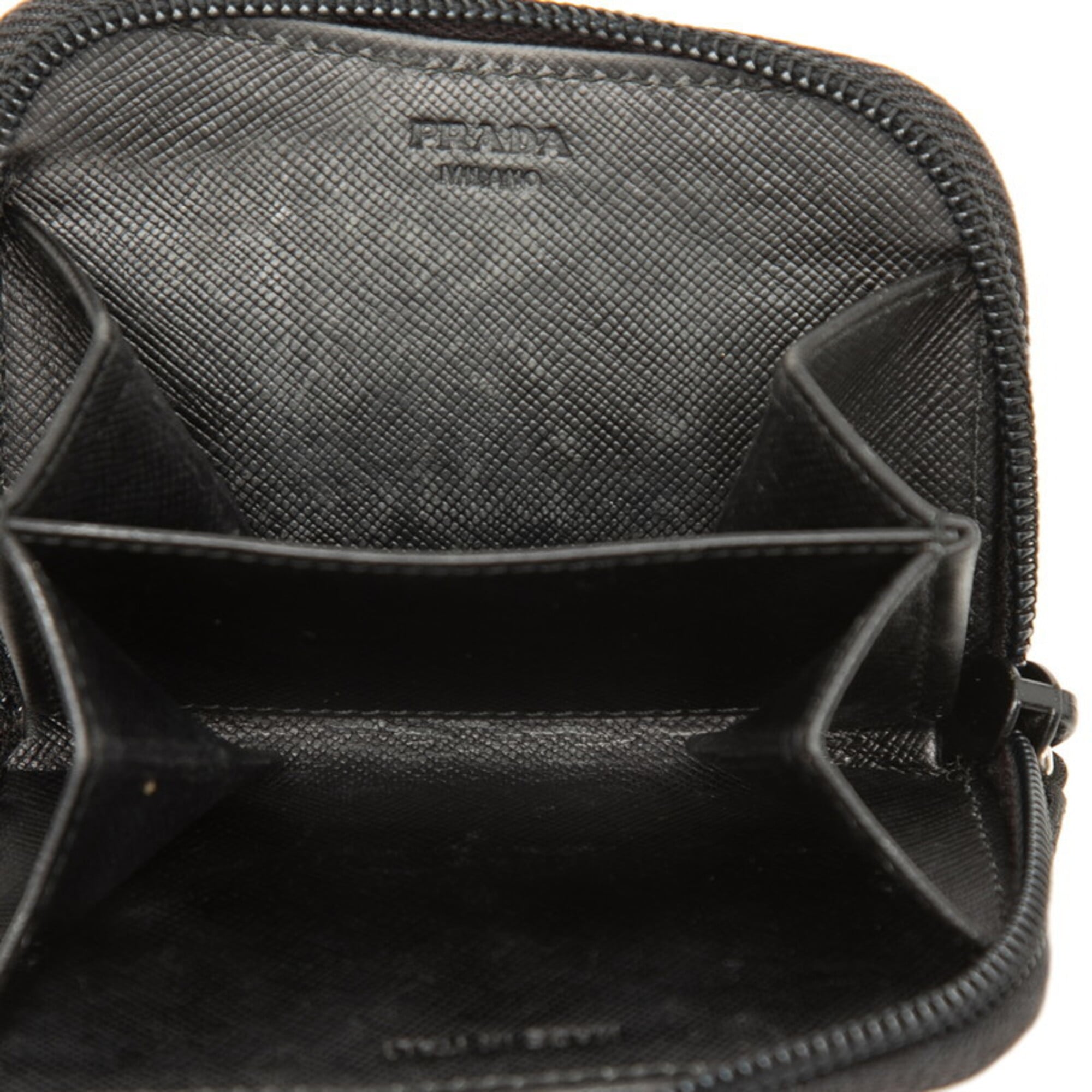 Prada Black Nylon Coin Purse/Coin Case (Pre-Owned)