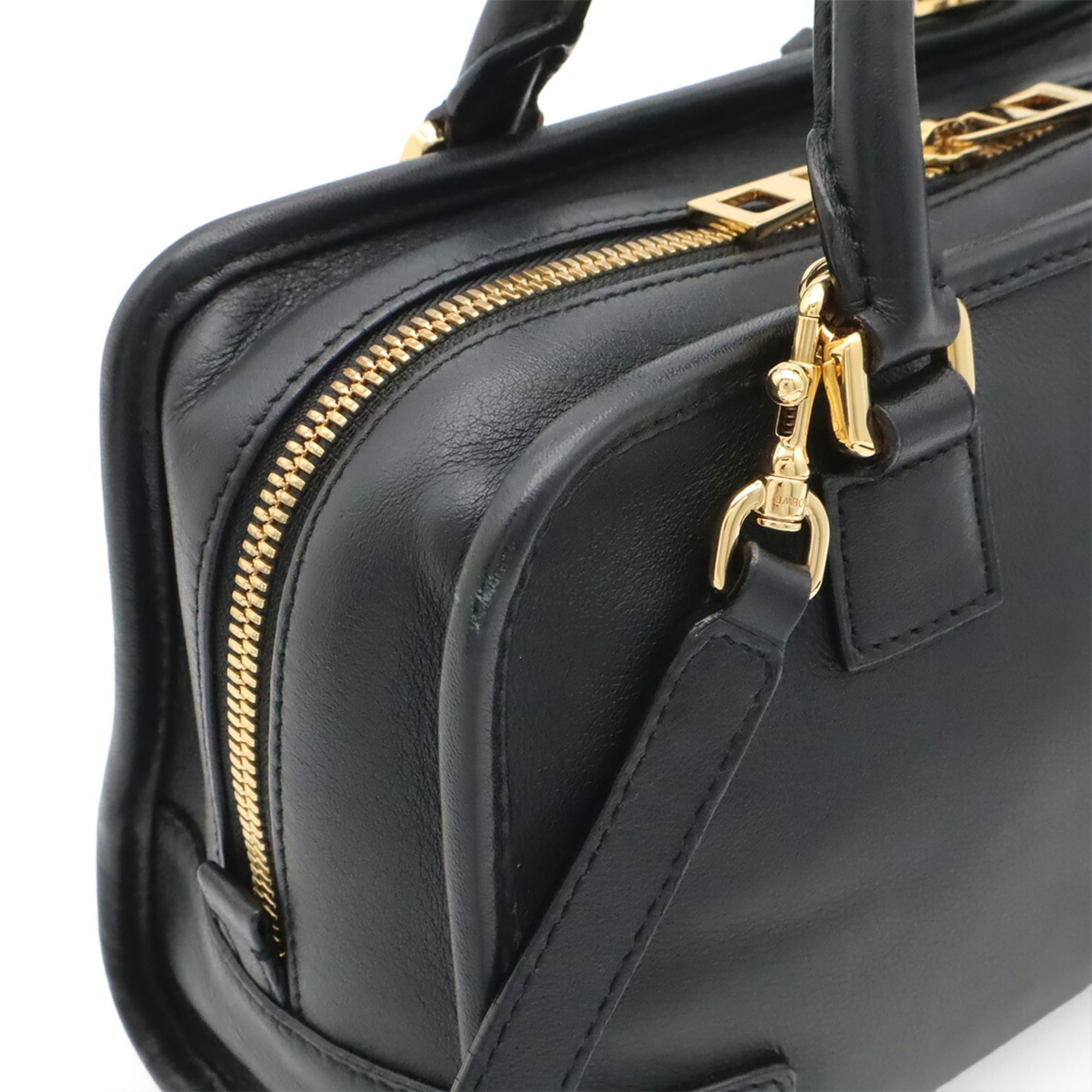 Loewe Black Leather Handbag Shoulder Bag (Pre-Owned)
