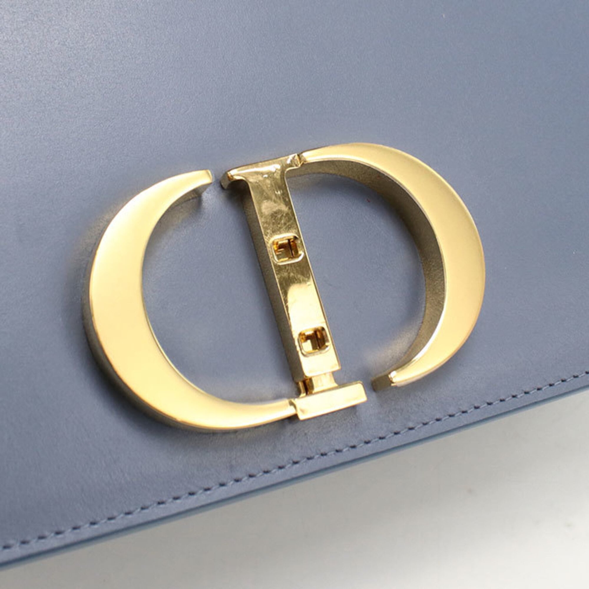Christian Dior Blue Leather Shoulder Bag (Pre-Owned)