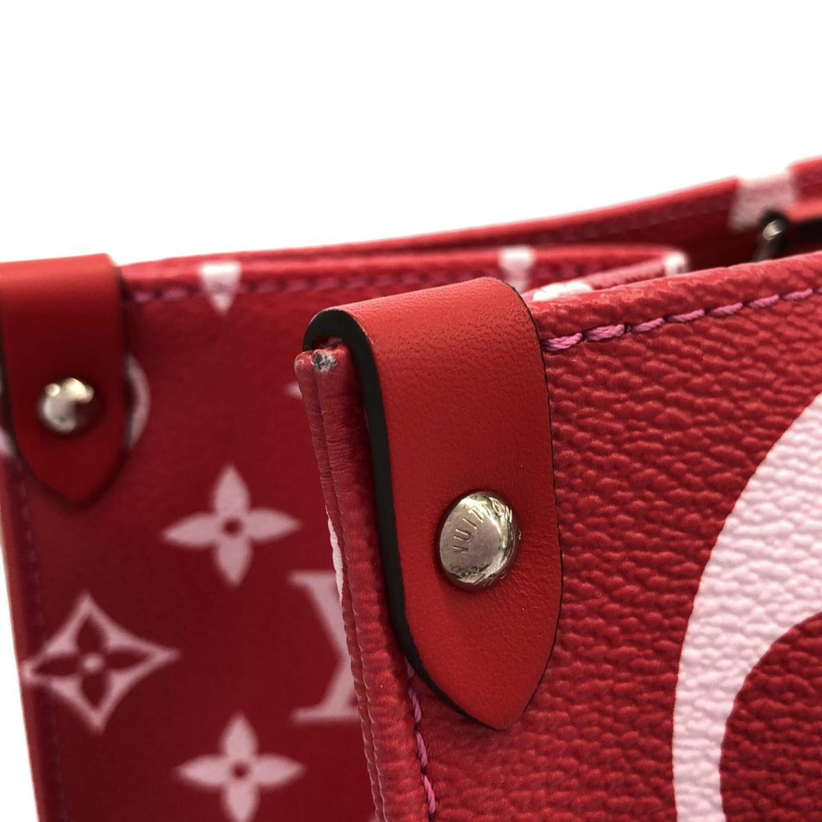 Louis Vuitton Rouge Coated Canvas Handbag (Pre-Owned)