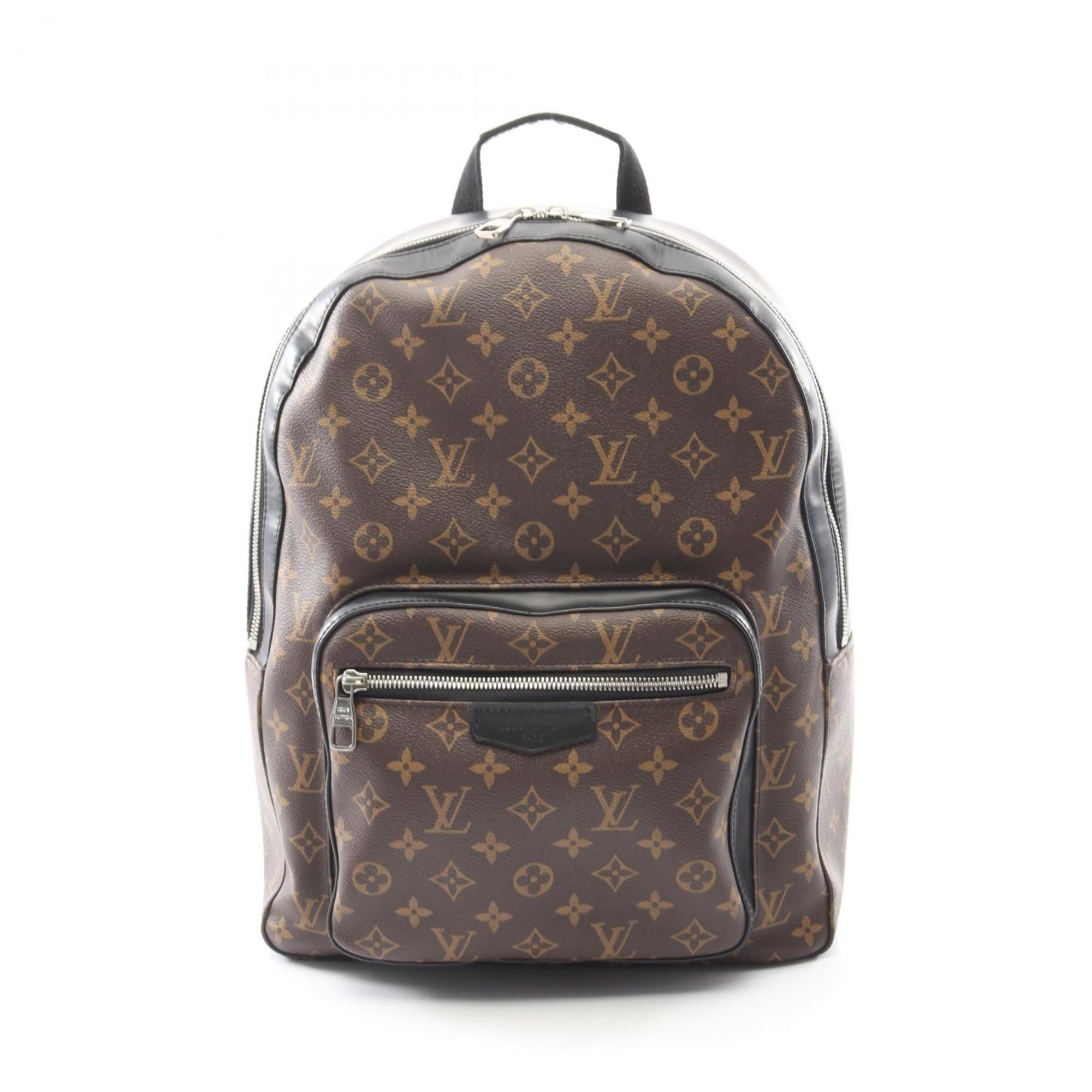 Louis Vuitton Black Brown Coated Canvas Monogram Pvc Leather Backpack (Pre-Owned)