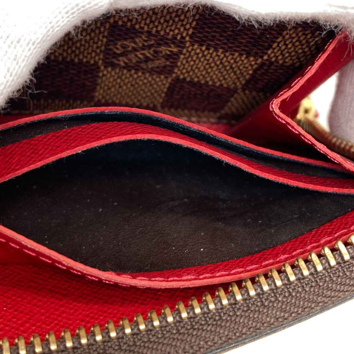 Louis Vuitton Damier Canvas Ebene Damier Canvas Coin Purse/Coin Case (Pre-Owned)