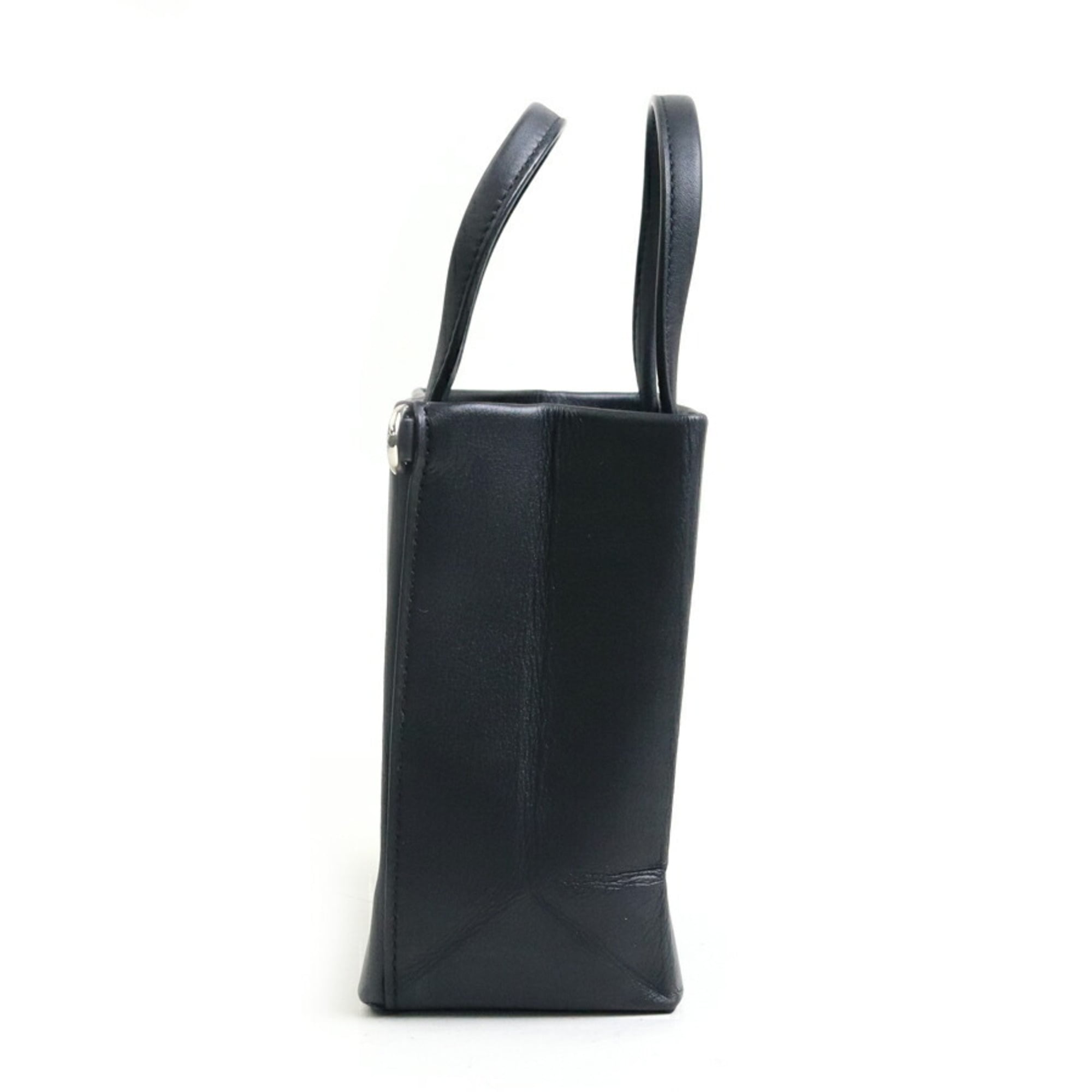 Tiffany Black Leather Shoulder Bag (Pre-Owned)