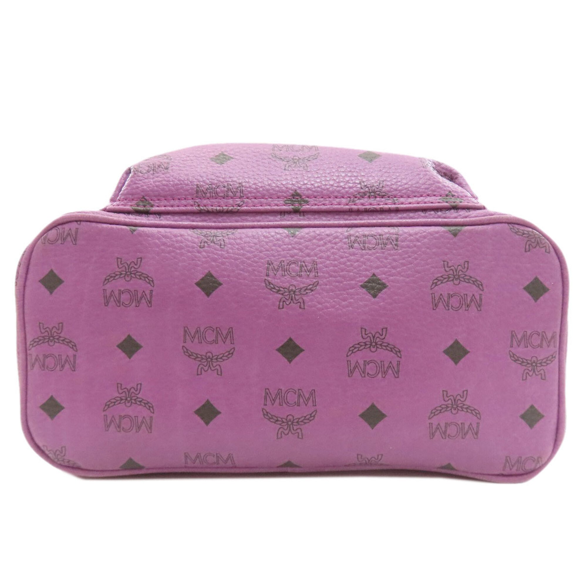 Mcm Purple Pvc Backpack (Pre-Owned)