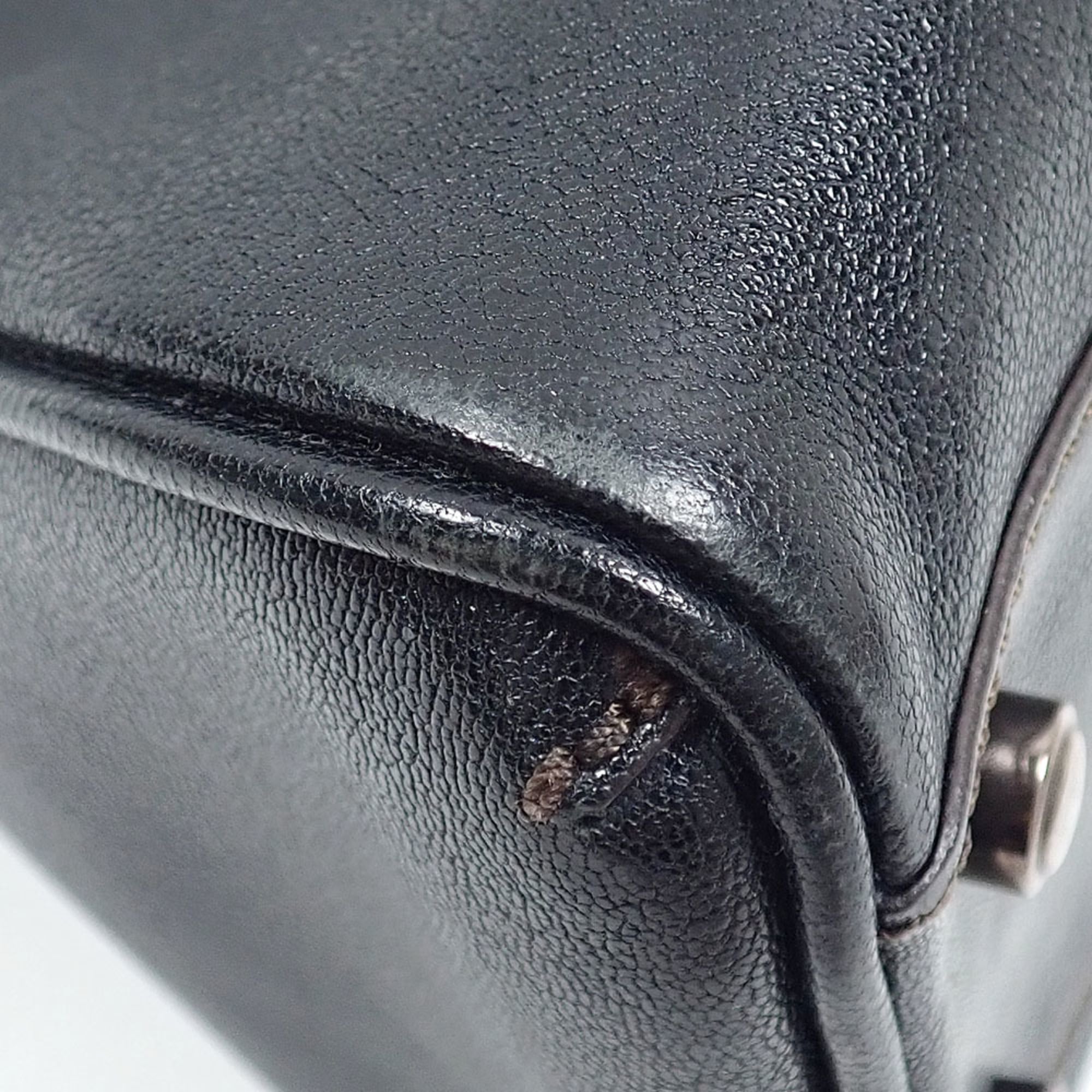 Cartier Black Leather Handbag (Pre-Owned)