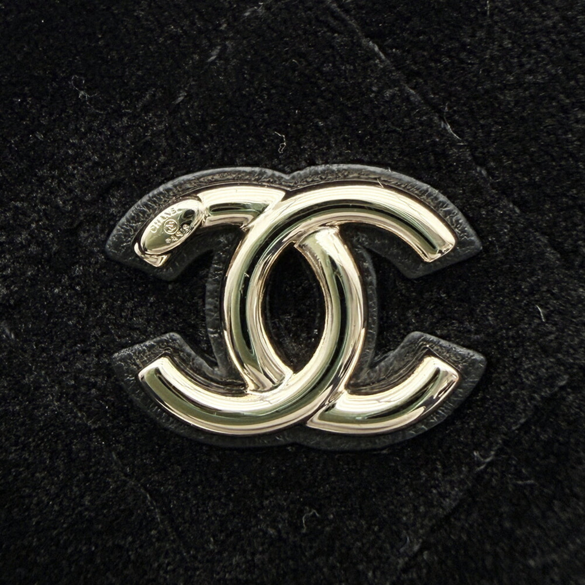 Chanel Black Leather Shoulder Bag Vanity Bag (Pre-Owned)