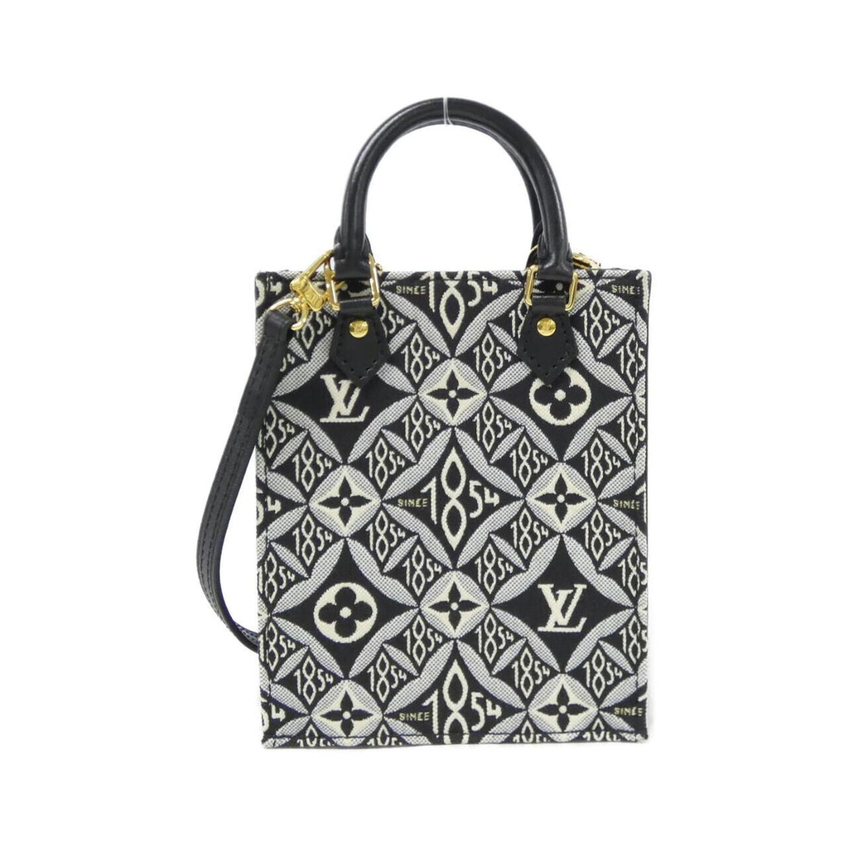 Louis Vuitton Black Jacquard Handbag (Pre-Owned)