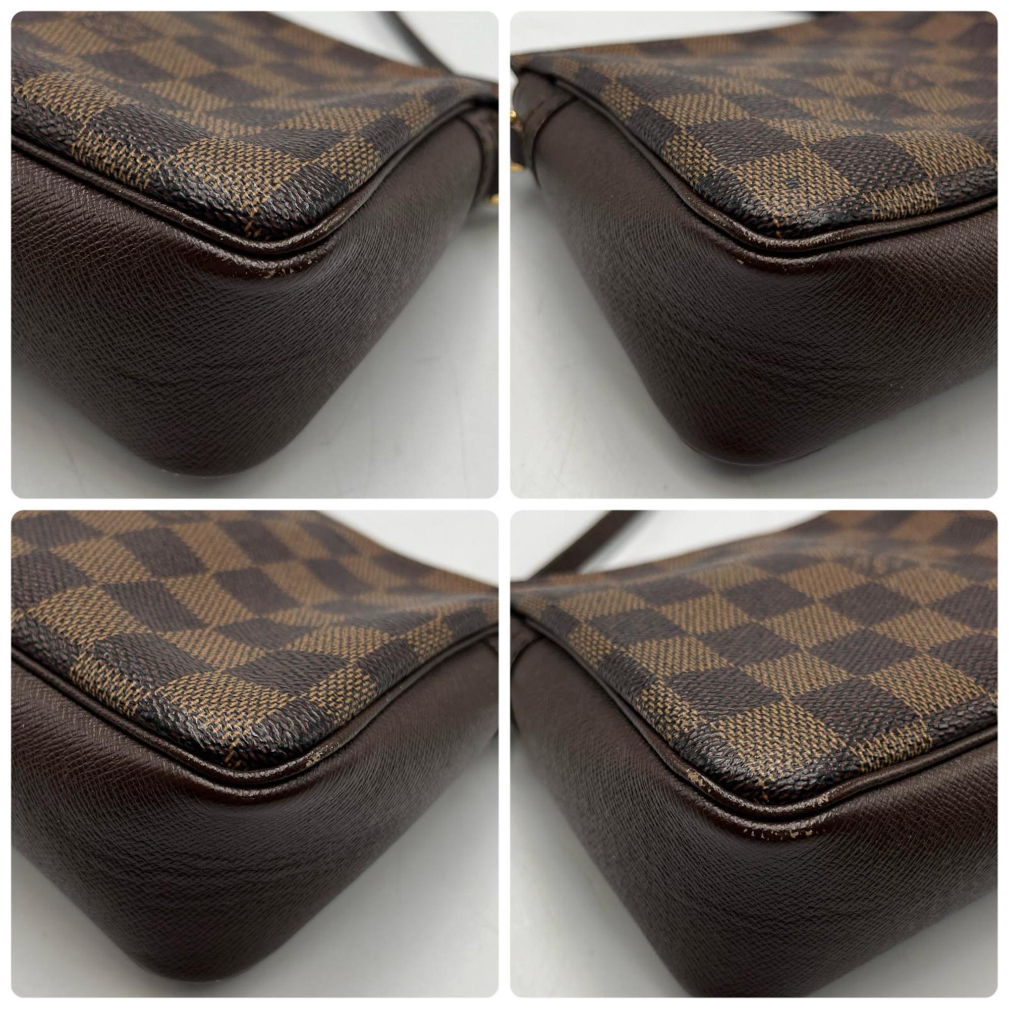 Louis Vuitton Brown Damier Canvas Handbag Pouch (Pre-Owned)