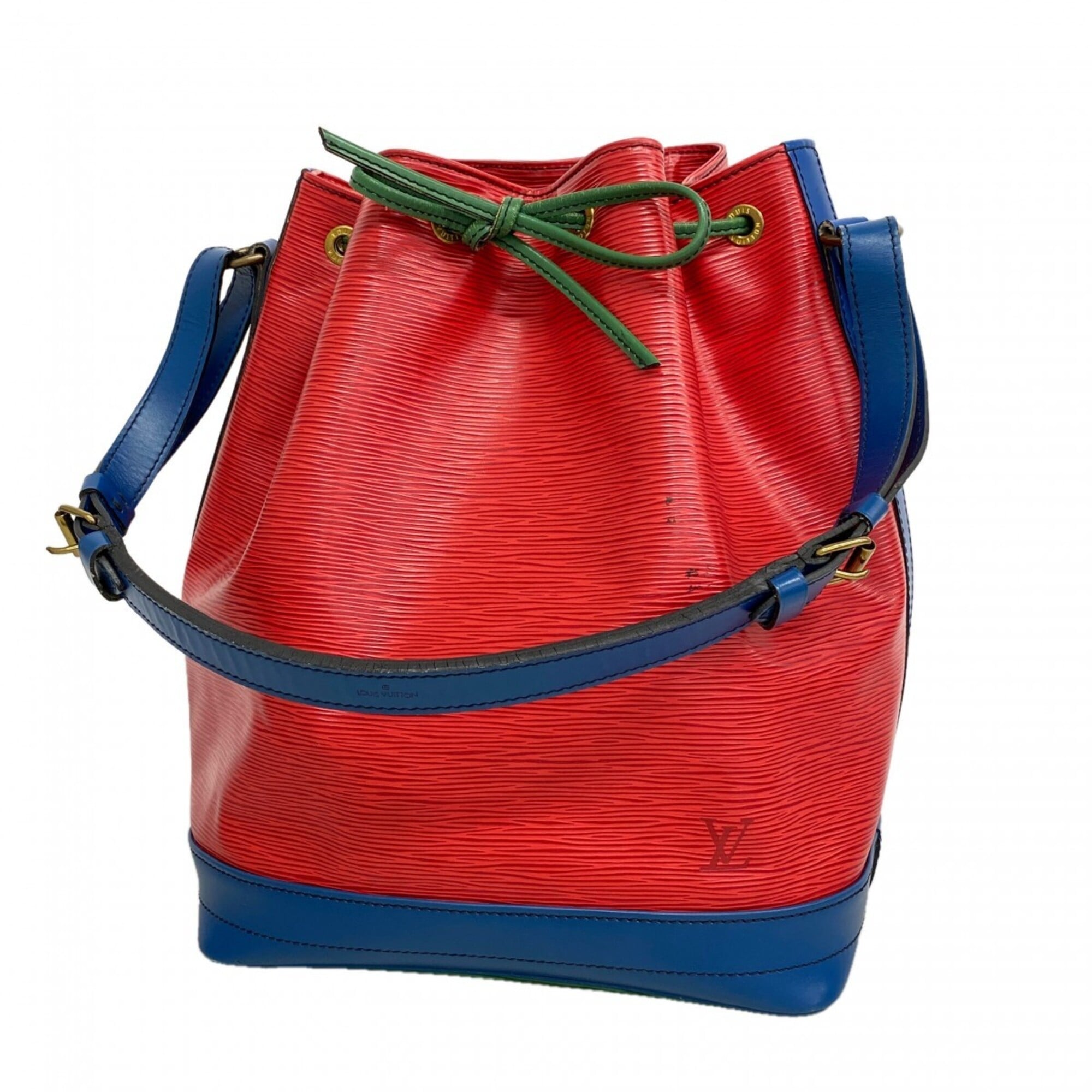 Louis Vuitton Borneo Green Castilian Red Toledo Blue Shoulder Bag (Pre-Owned)