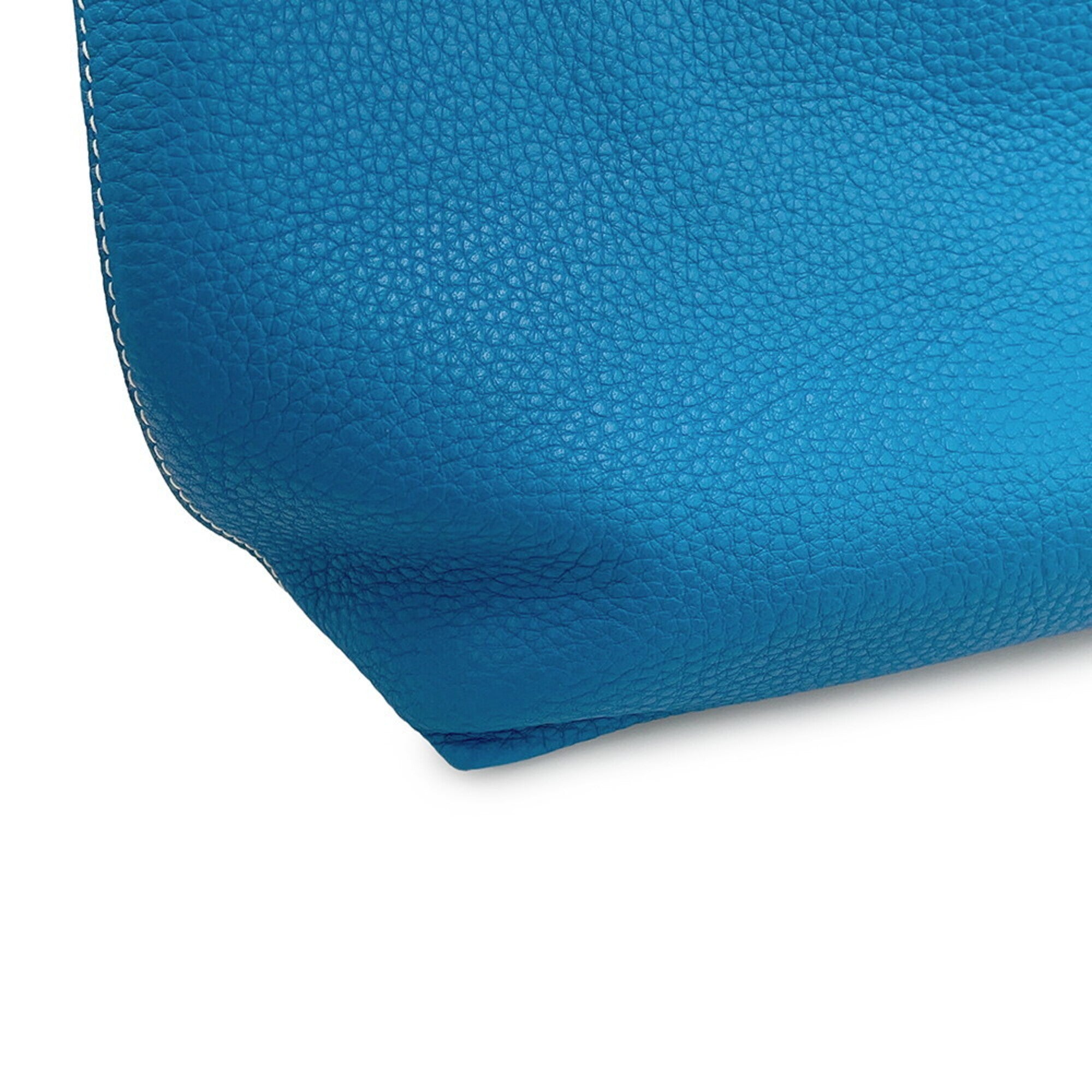 Hermes Etain Taurillon Clemence Leather Handbag Tote Bag (Pre-Owned)