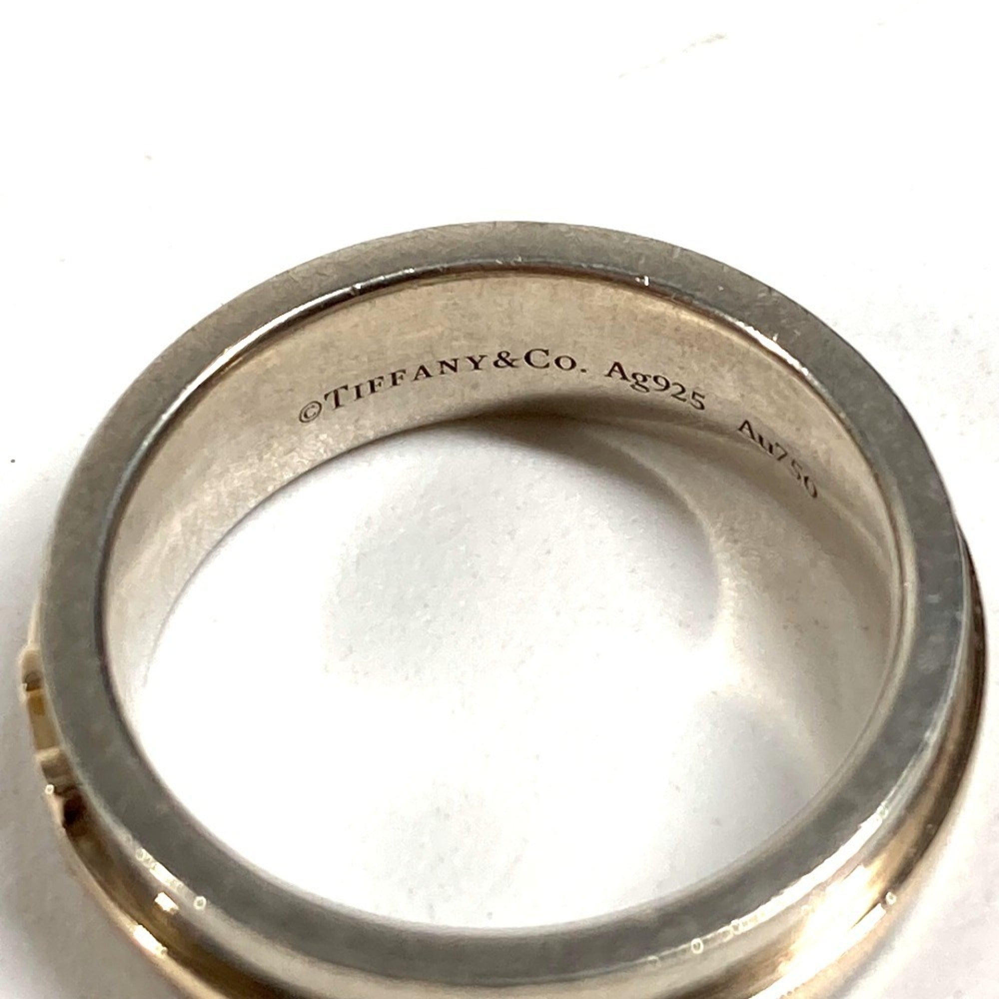 Tiffany Gold (18K) Silver 925 Band Ring (Pre-Owned)