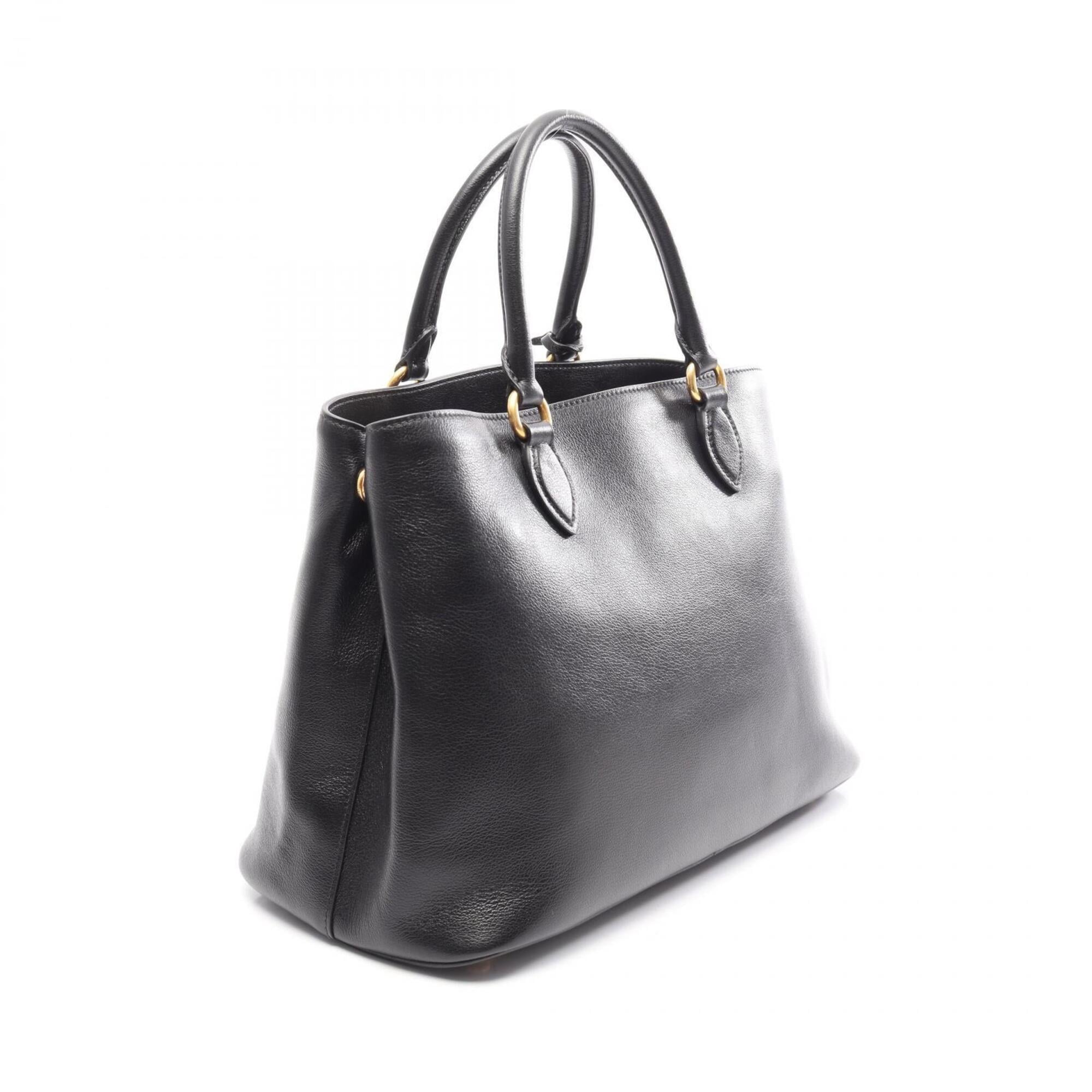 Prada Black Leather Handbag (Pre-Owned)