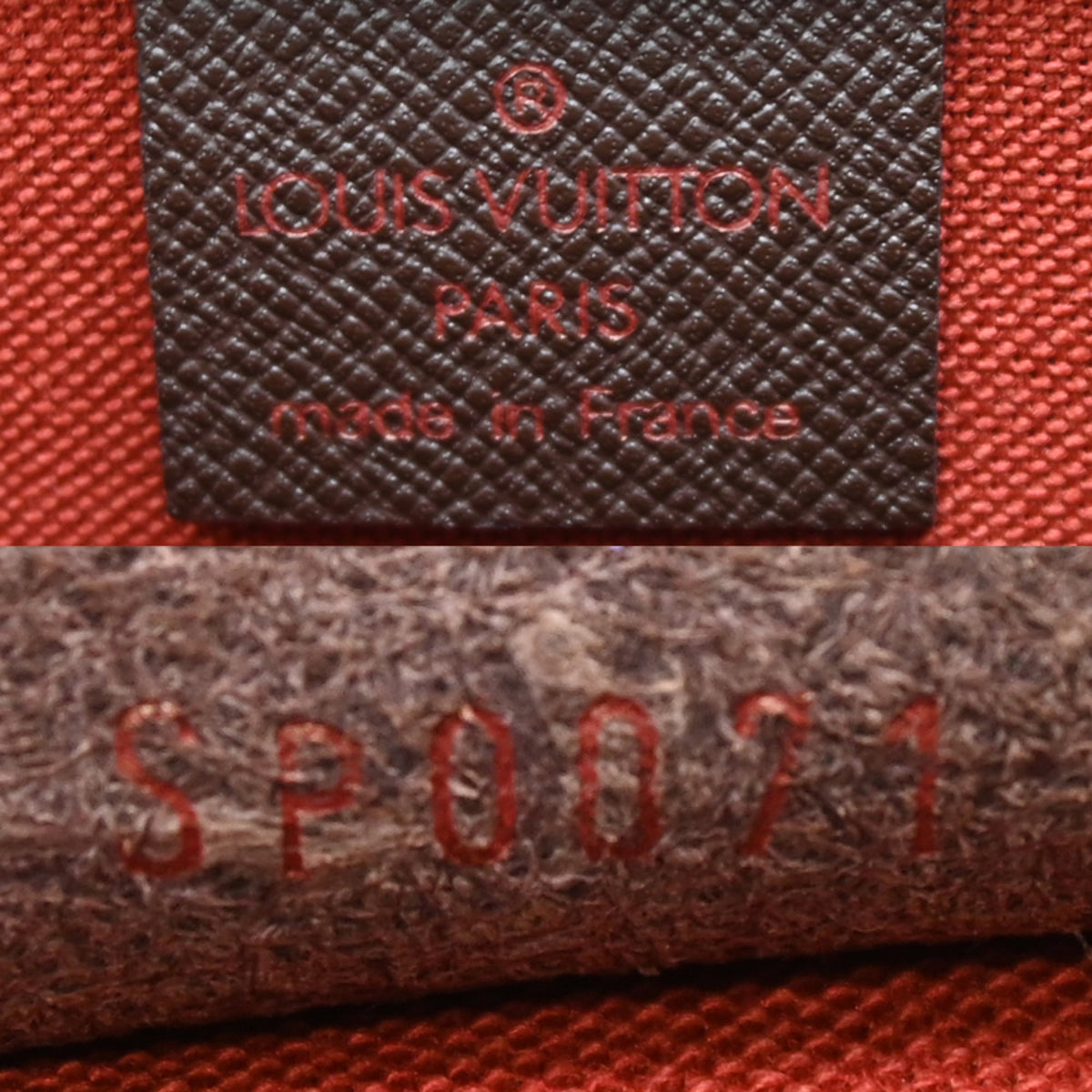 Louis Vuitton Brown Ebene Damier Canvas Pouch (Pre-Owned)