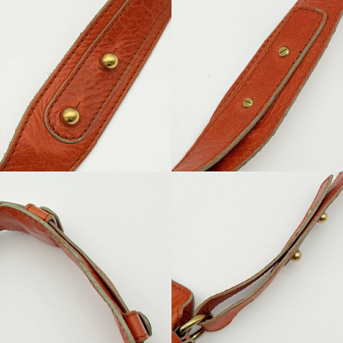 Chloé Orange Leather Shoulder Bag (Pre-Owned)