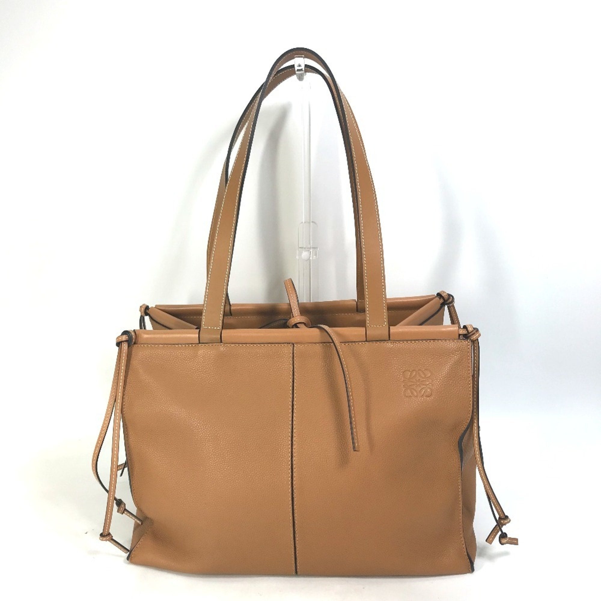 Loewe Brown Camel Leather Shoulder Bag Tote Bag (Pre-Owned)