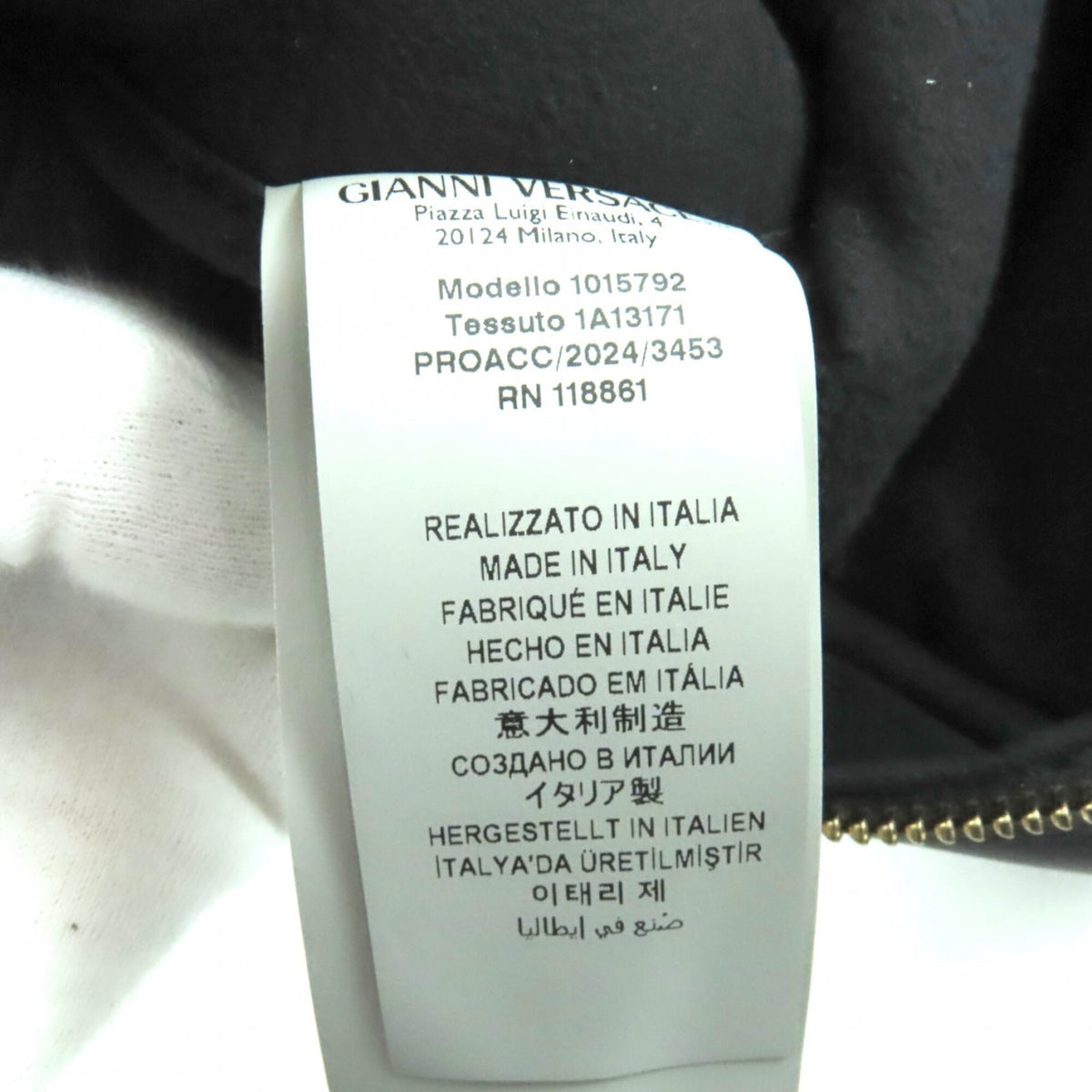 Versace Black Leather Handbag (Pre-Owned)