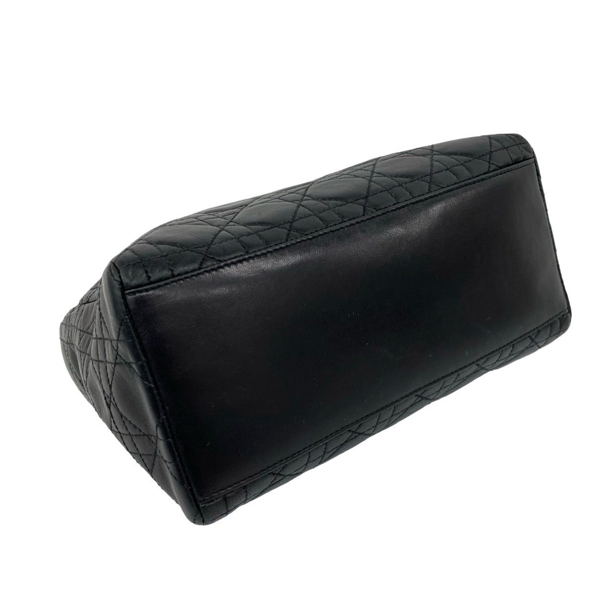 Christian Dior Black Leather Handbag (Pre-Owned)