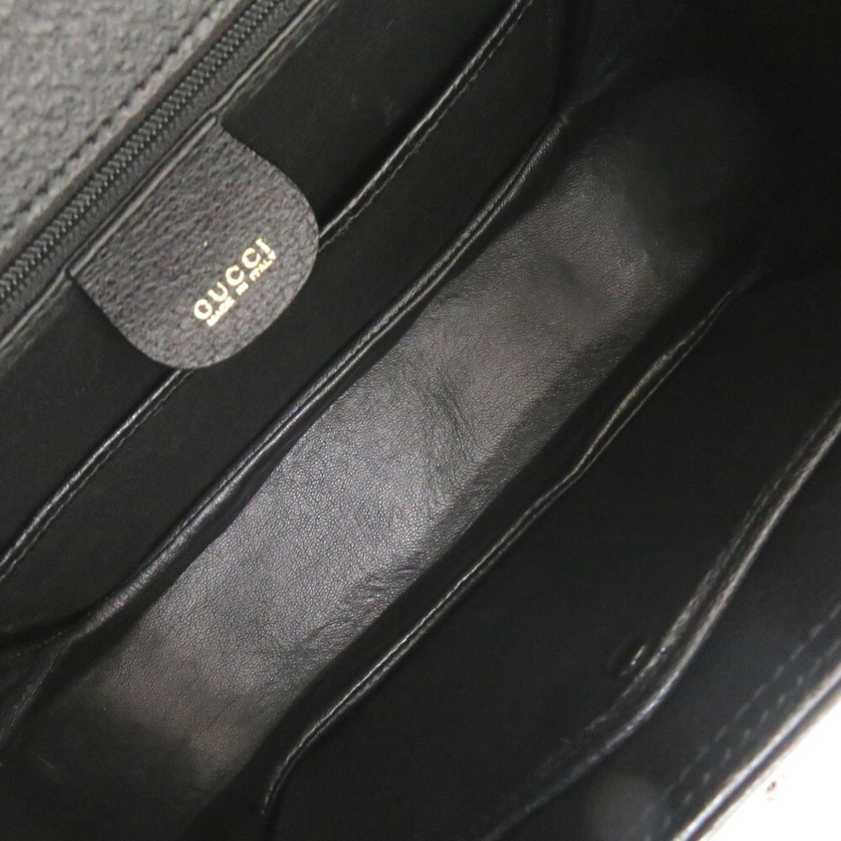Gucci Black Leather Handbag (Pre-Owned)