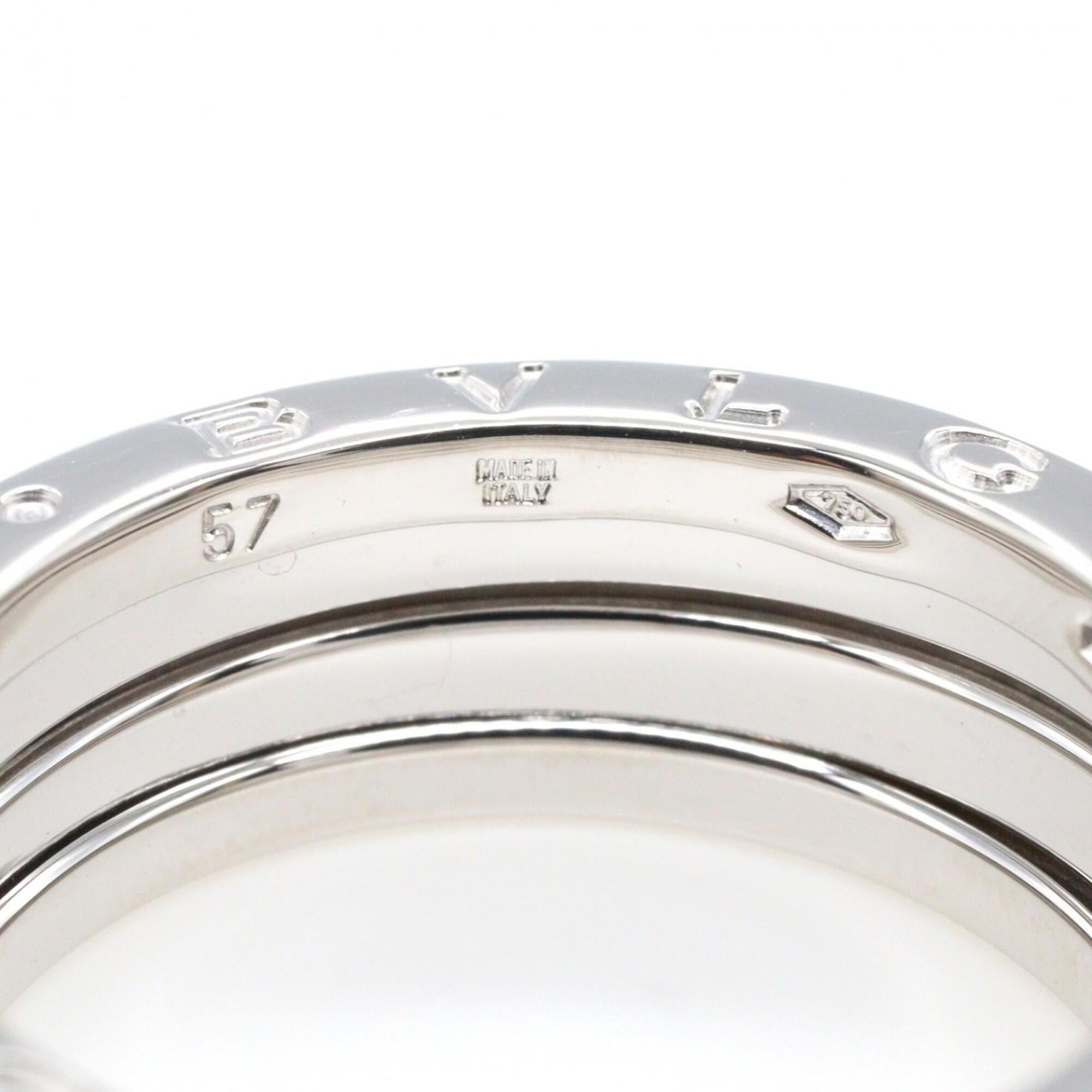 Bvlgari Silver White Gold (18K) Band Ring (Pre-Owned)