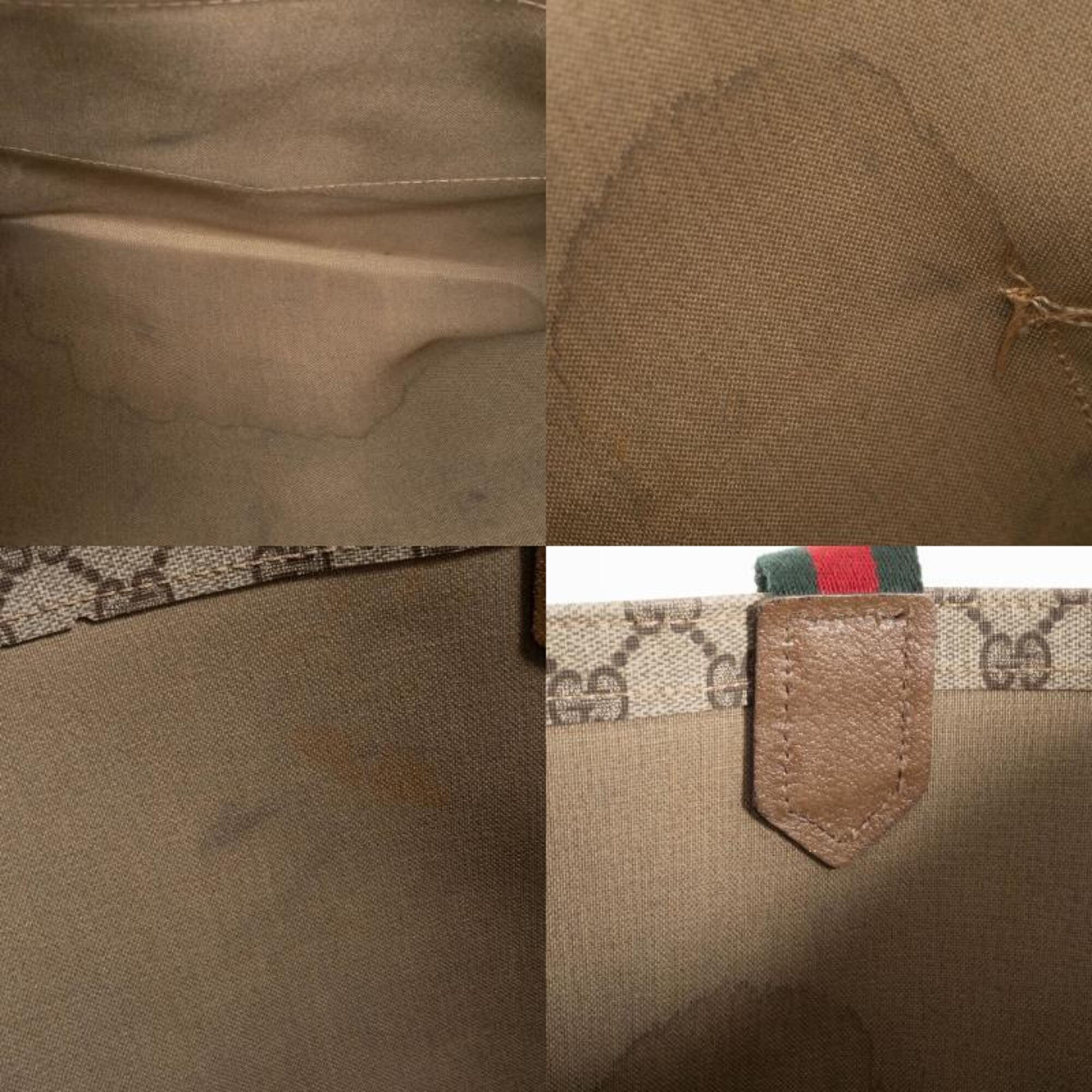 Gucci Brown Leather Tote Bag (Pre-Owned)