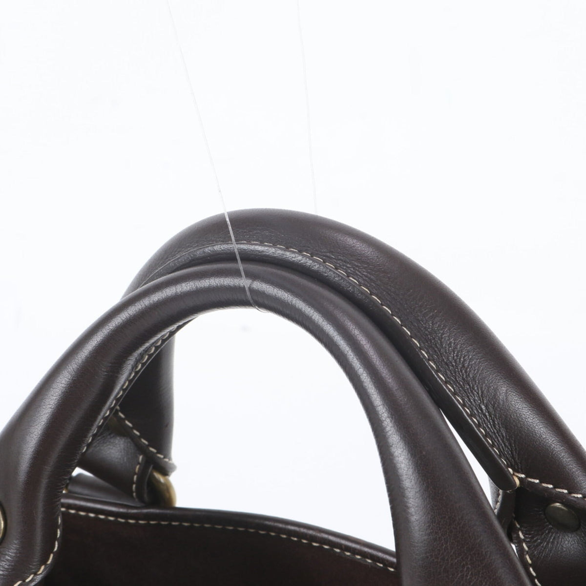 Celine Beige Brown Leather Handbag Tote Bag (Pre-Owned)