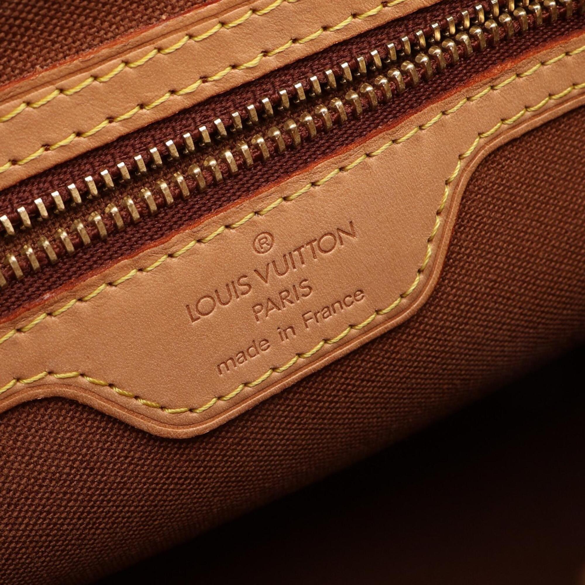 Louis Vuitton Brown Coated Canvas Pvc Monogram Leather Handbag Shoulder Bag (Pre-Owned)