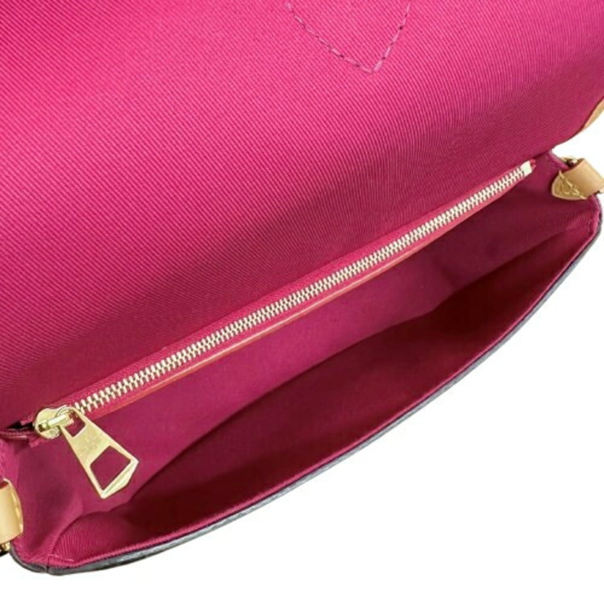 Louis Vuitton Monogram Brown Leather Shoulder Bag (Pre-Owned)