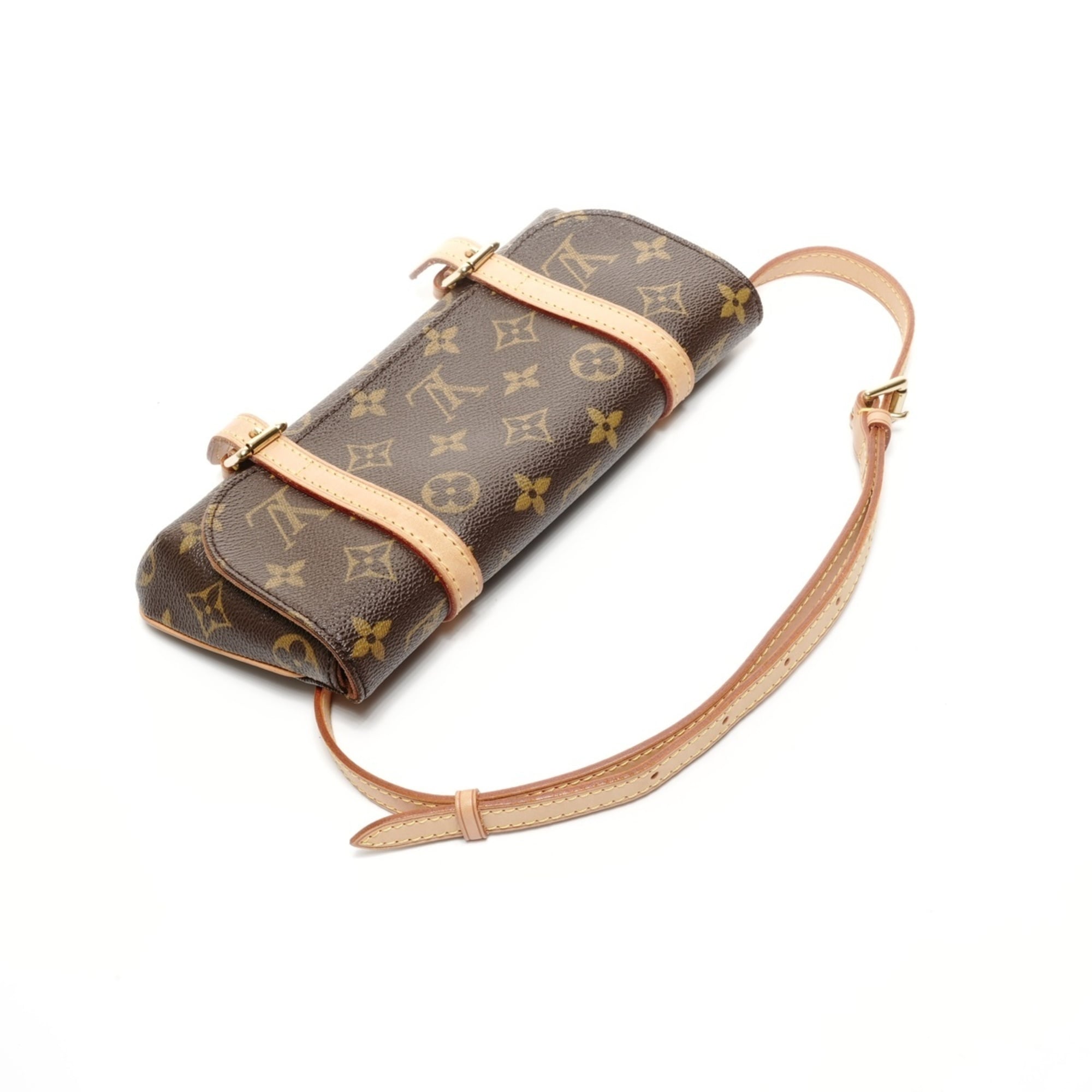 Louis Vuitton Monogram Brown Monogram Pochette Shoulder Bag (Pre-Owned)