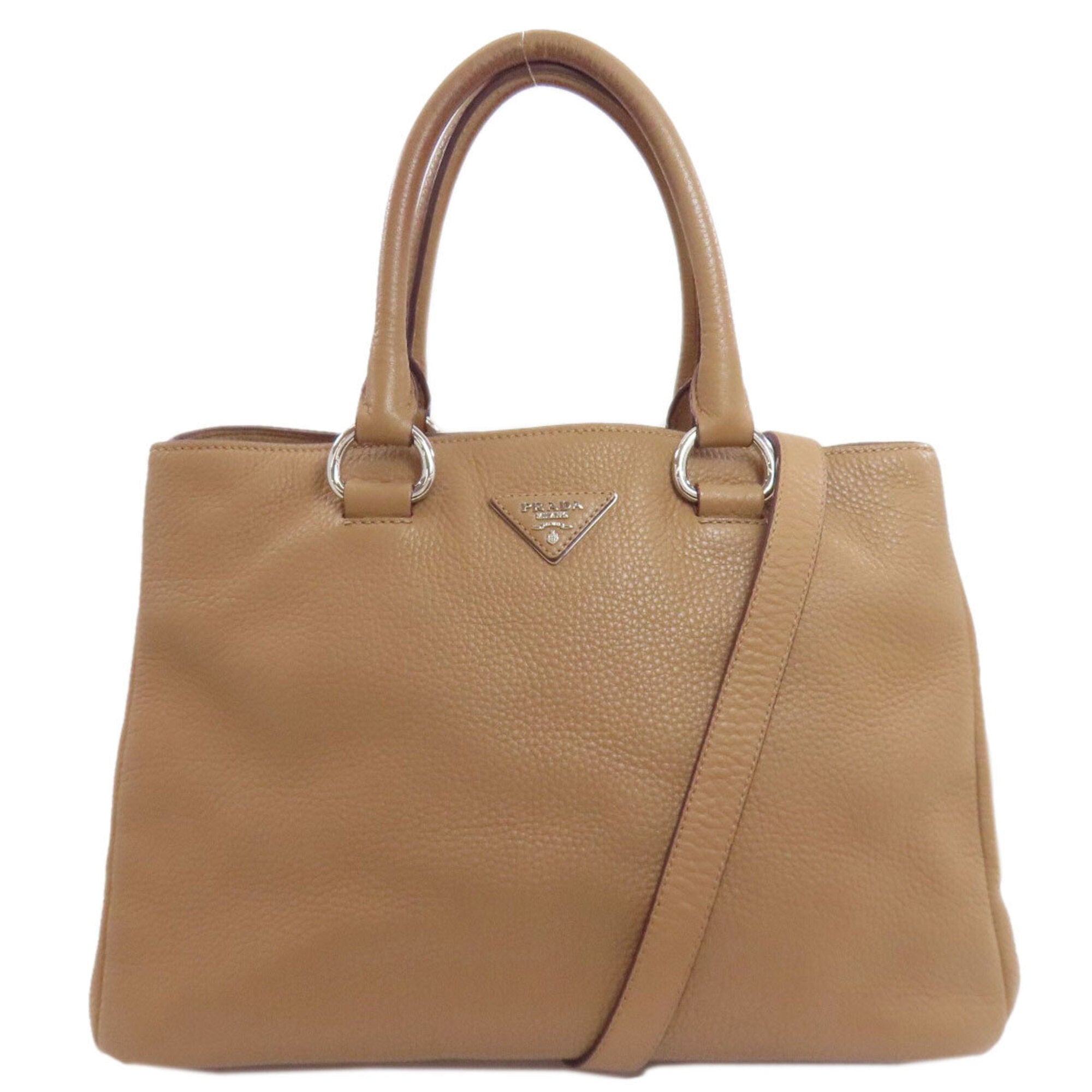 Prada Brown Leather Handbag (Pre-Owned)