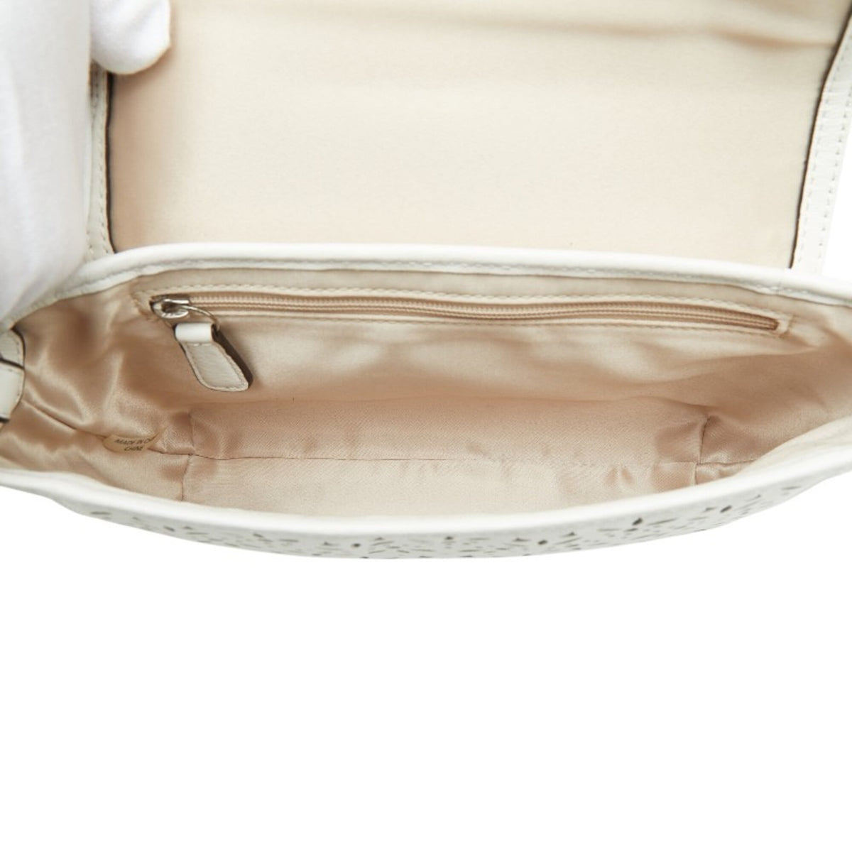 Coach White Leather Clutch Bag (Pre-Owned)