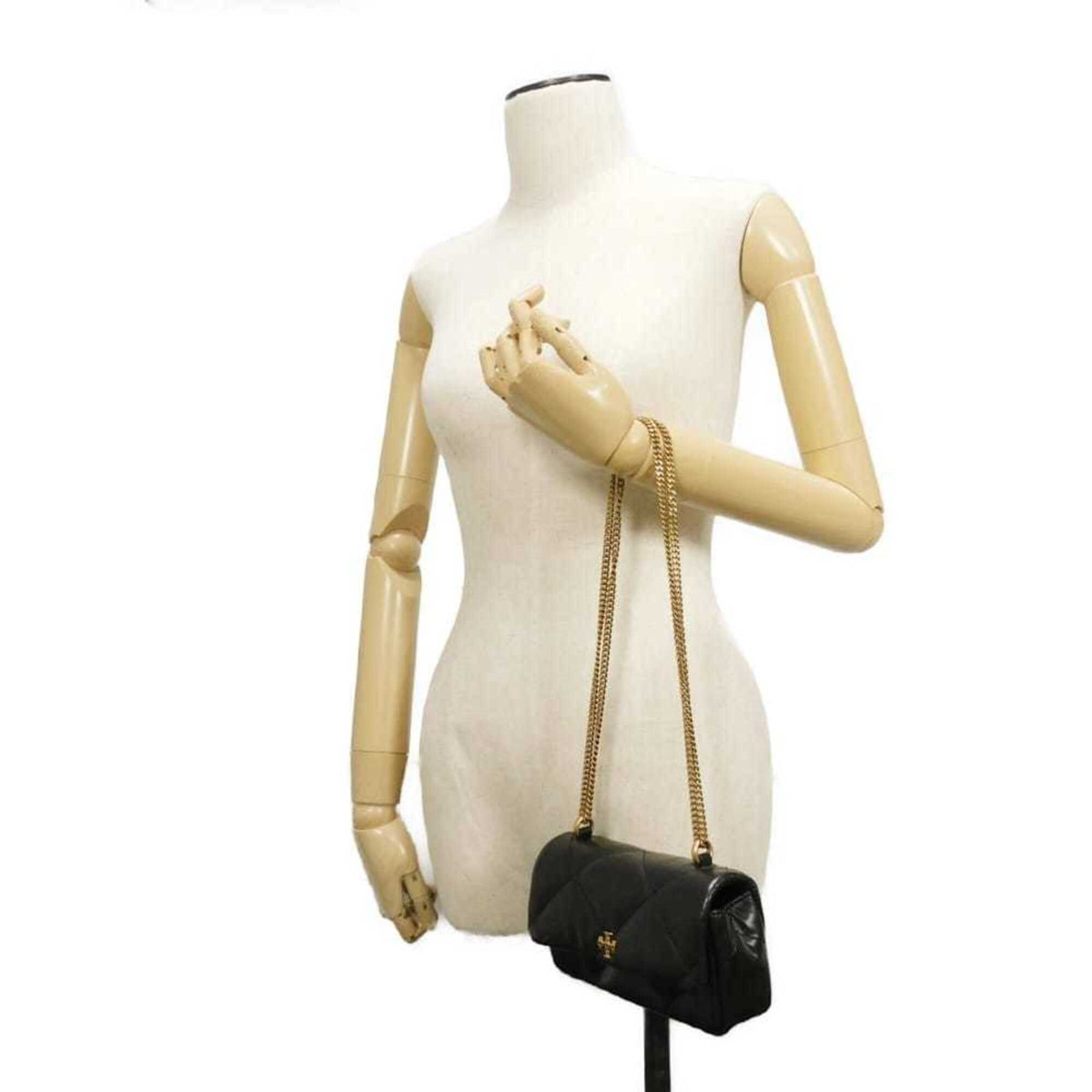 Tory Burch Black Leather Shoulder Bag (Pre-Owned)