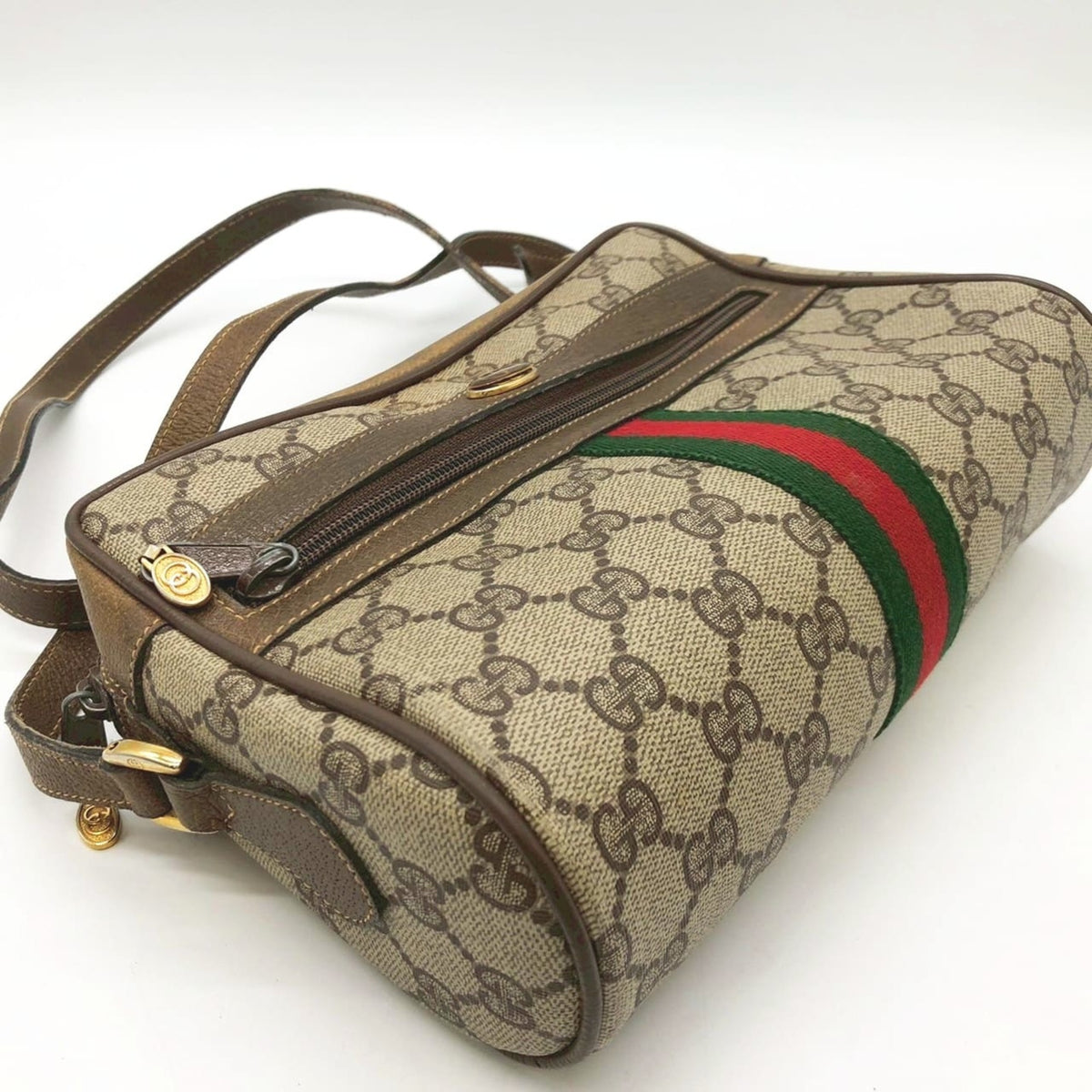 Gucci Brown Gg Supreme Shoulder Bag (Pre-Owned)