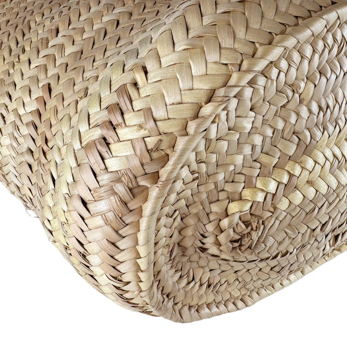 Loewe Brown Raffia Leather Basket Handbag (Pre-Owned)