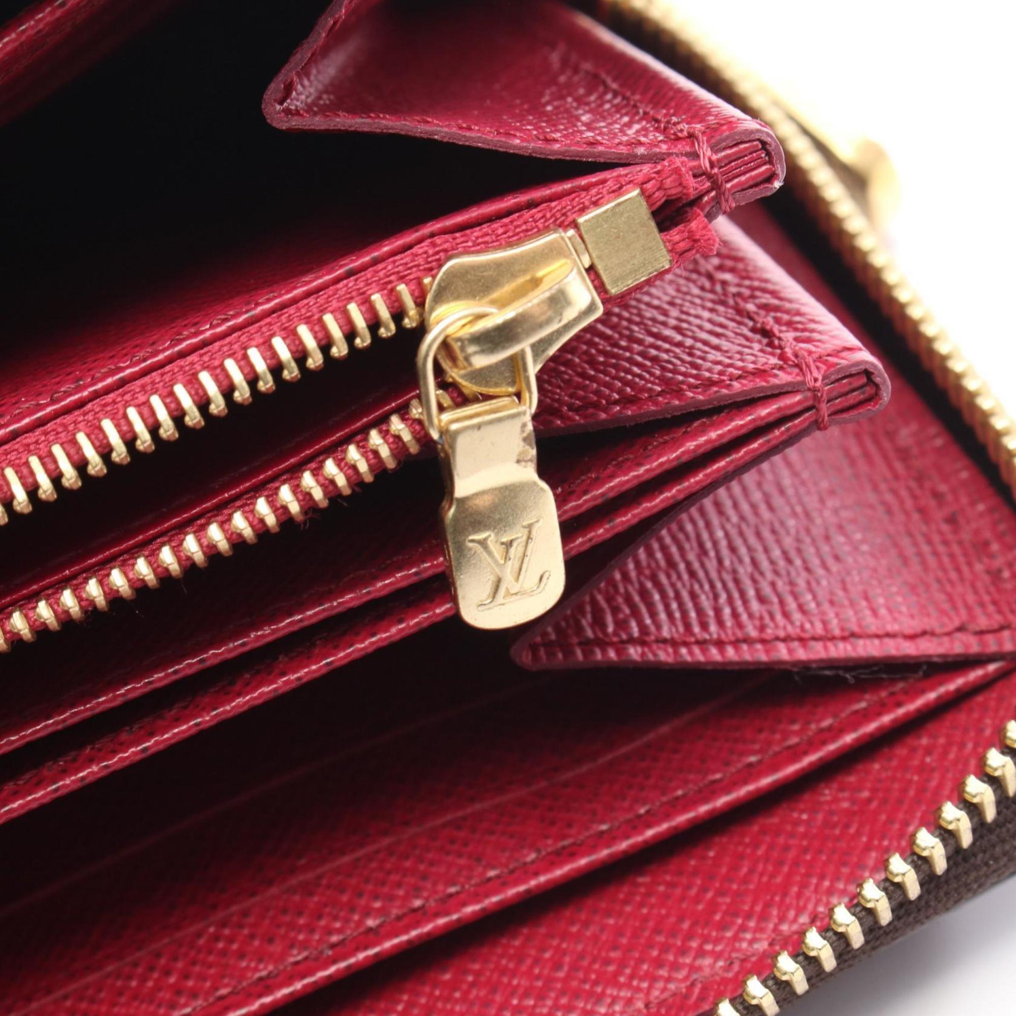 Louis Vuitton Brown Monogram Pink Monogram Long Wallet (Bi-Fold) (Pre-Owned)