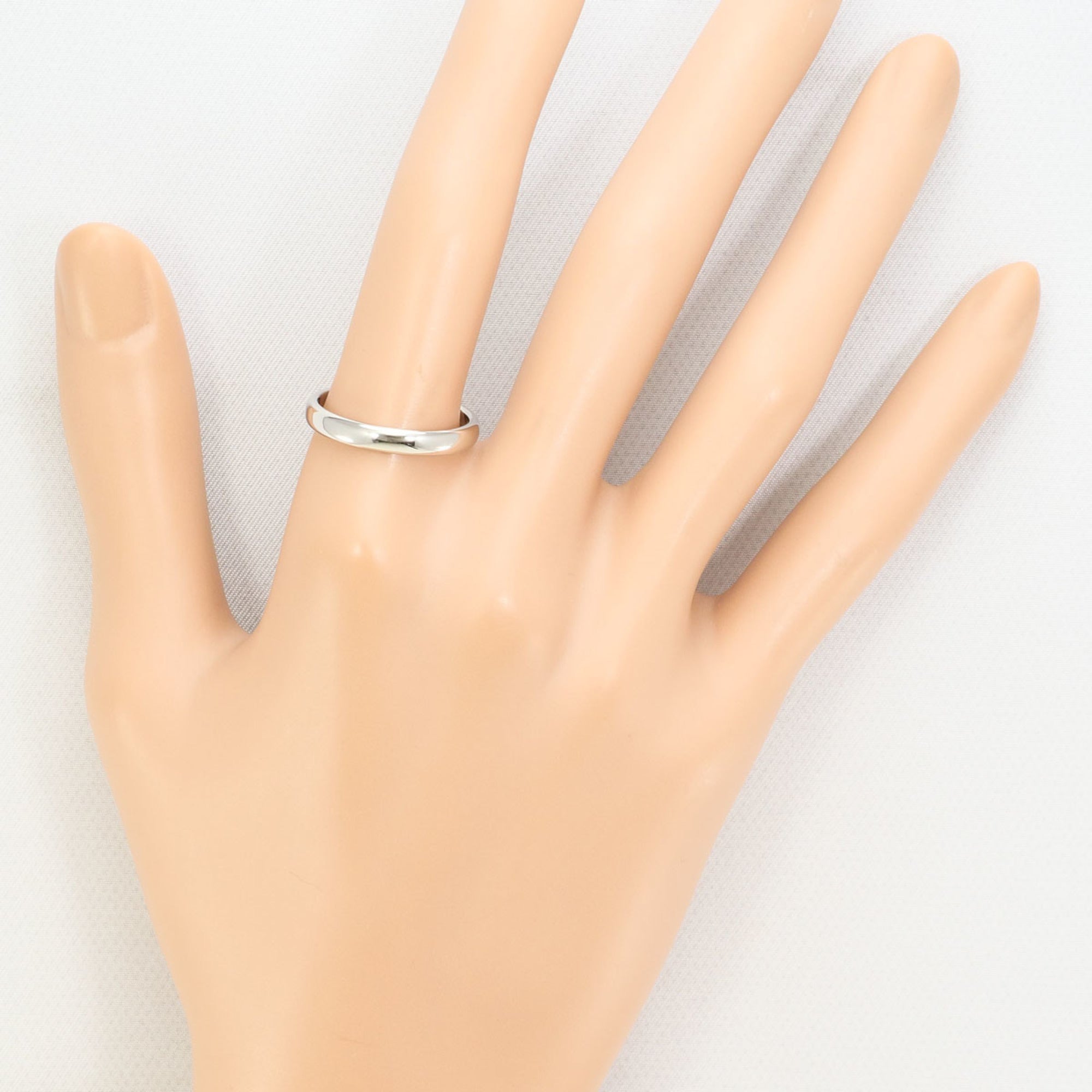 Tiffany Platinum Platinum 950 Band Ring (Pre-Owned)