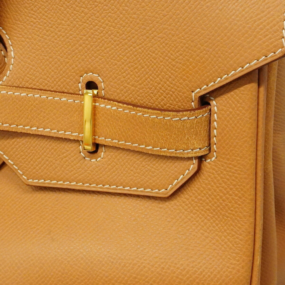 Hermes Natural Sable Courchevel Leather Handbag (Pre-Owned)