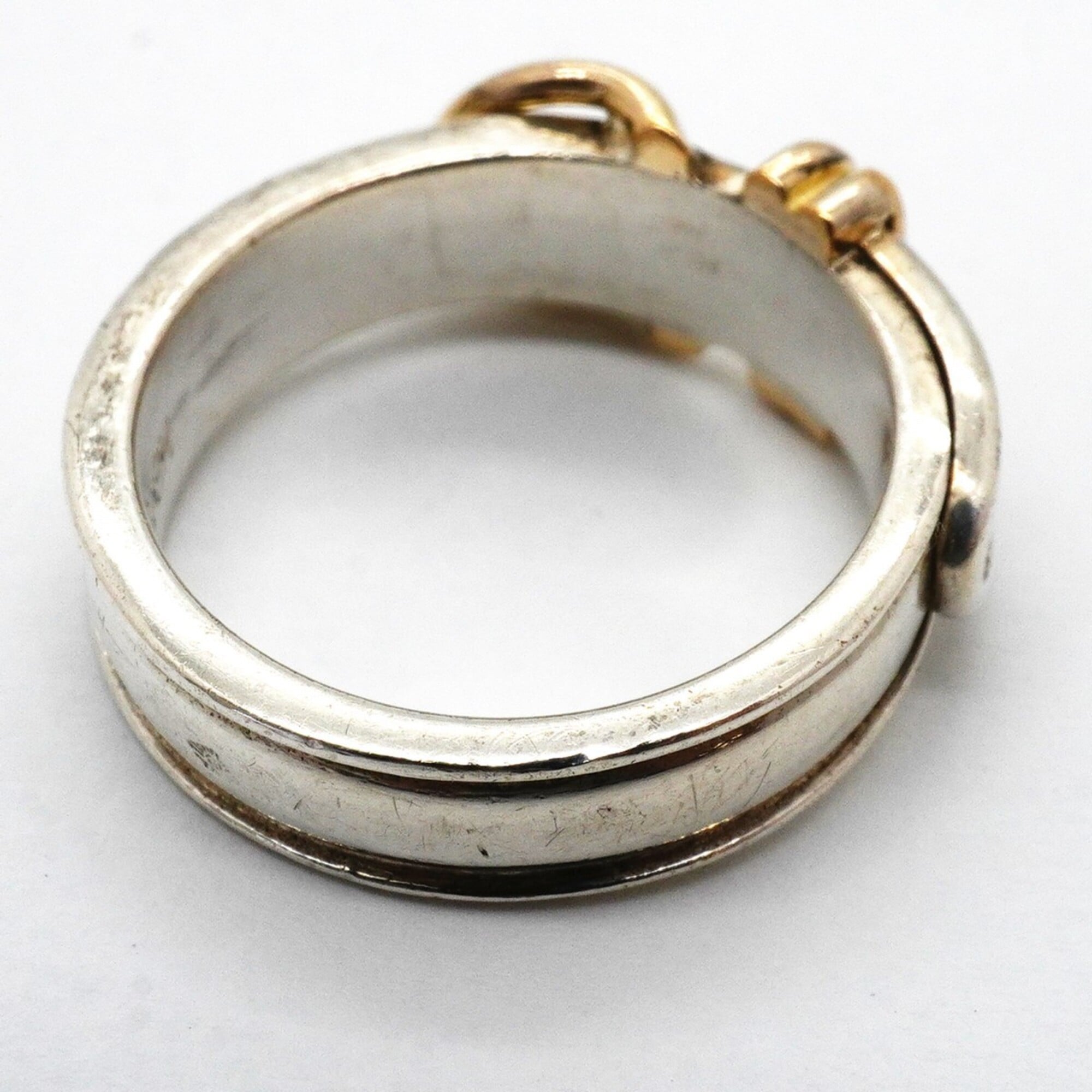Hermes Yellow Gold (18K) Silver 925 Band Ring (Pre-Owned)