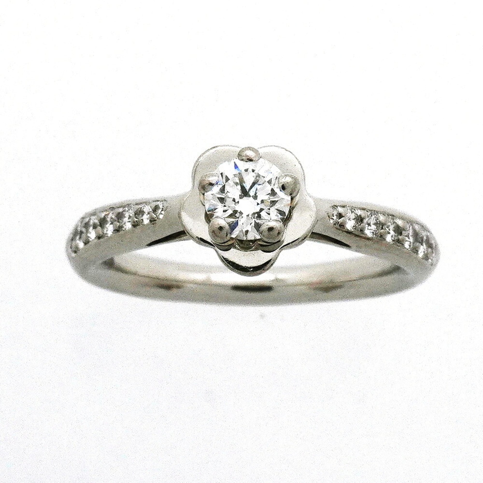 Chanel Platinum 950 Band Ring (Pre-Owned)